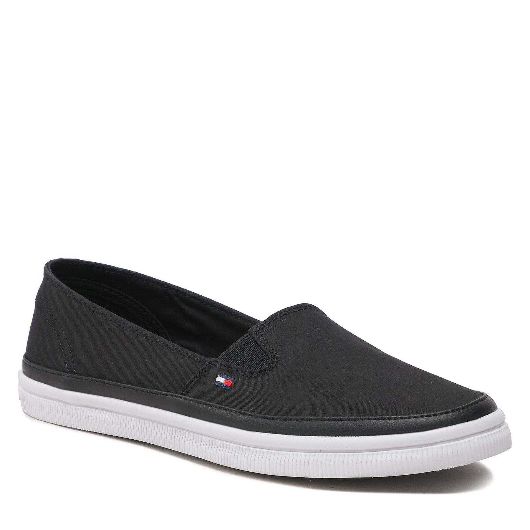 Tommy Hilfiger Tenisky Essential Kesha Slip-On FW0FW07121 Černá - Pepit.cz