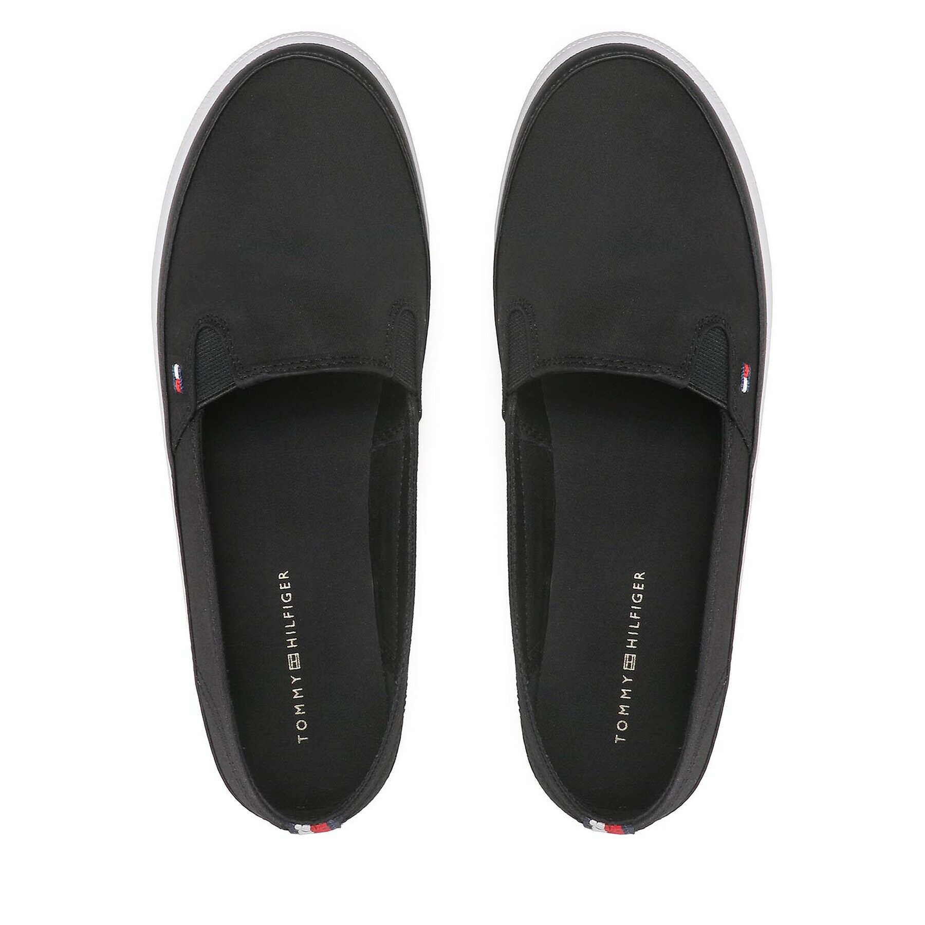 Tommy Hilfiger Tenisky Essential Kesha Slip-On FW0FW07121 Černá - Pepit.cz