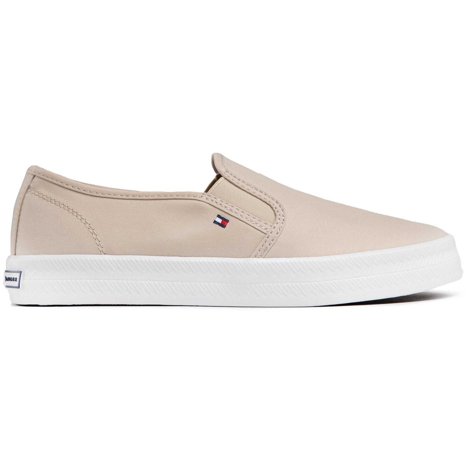 Tommy Hilfiger Tenisky Essential Nautical Slip On FW0FW05535 Béžová - Pepit.cz