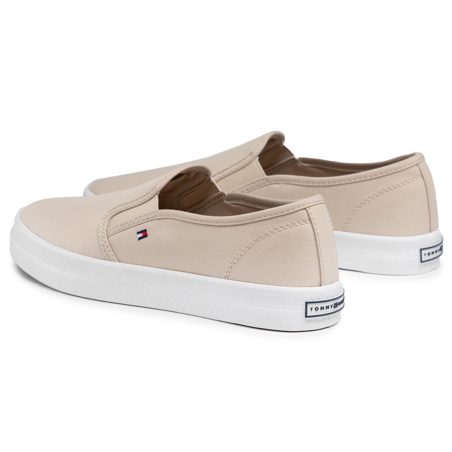 Tommy Hilfiger Tenisky Essential Nautical Slip On FW0FW05535 Béžová - Pepit.cz