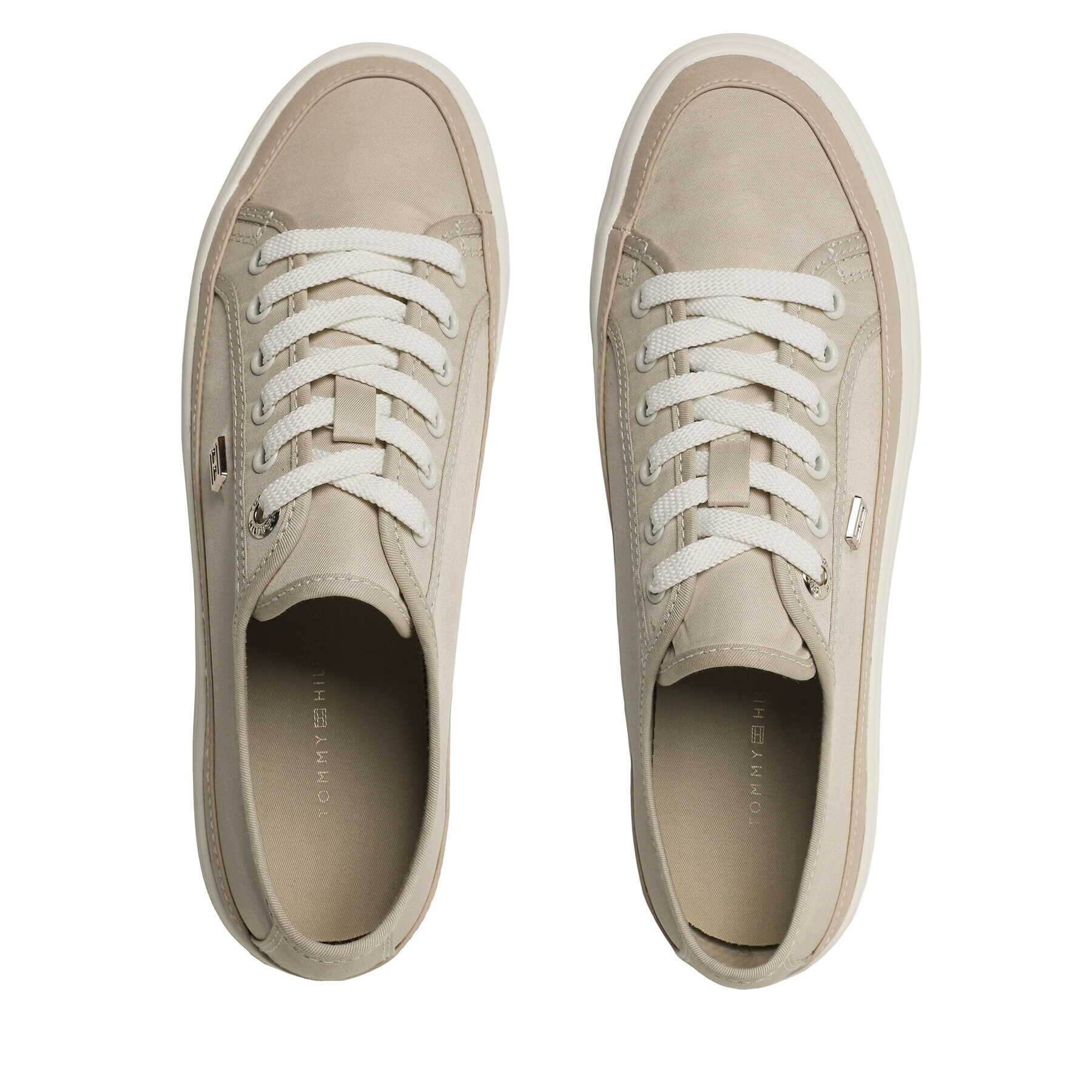 Tommy Hilfiger Tenisky Essential Vulc Canvas Sneaker FW0FW07459 Béžová - Pepit.cz