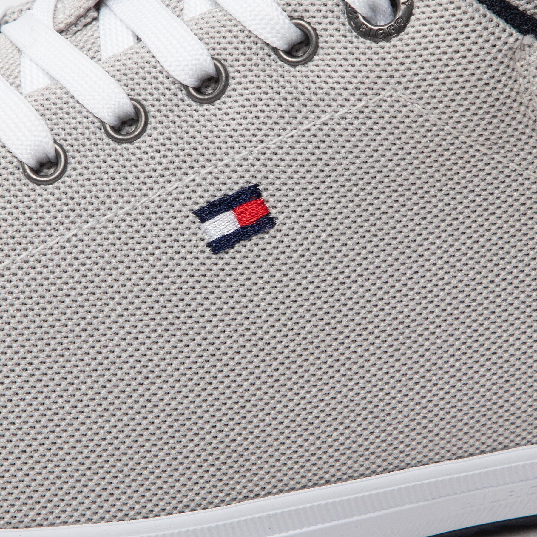 Tommy Hilfiger Tenisky Iconic Vulc Mesh Logo FM0FM04034 Šedá - Pepit.cz