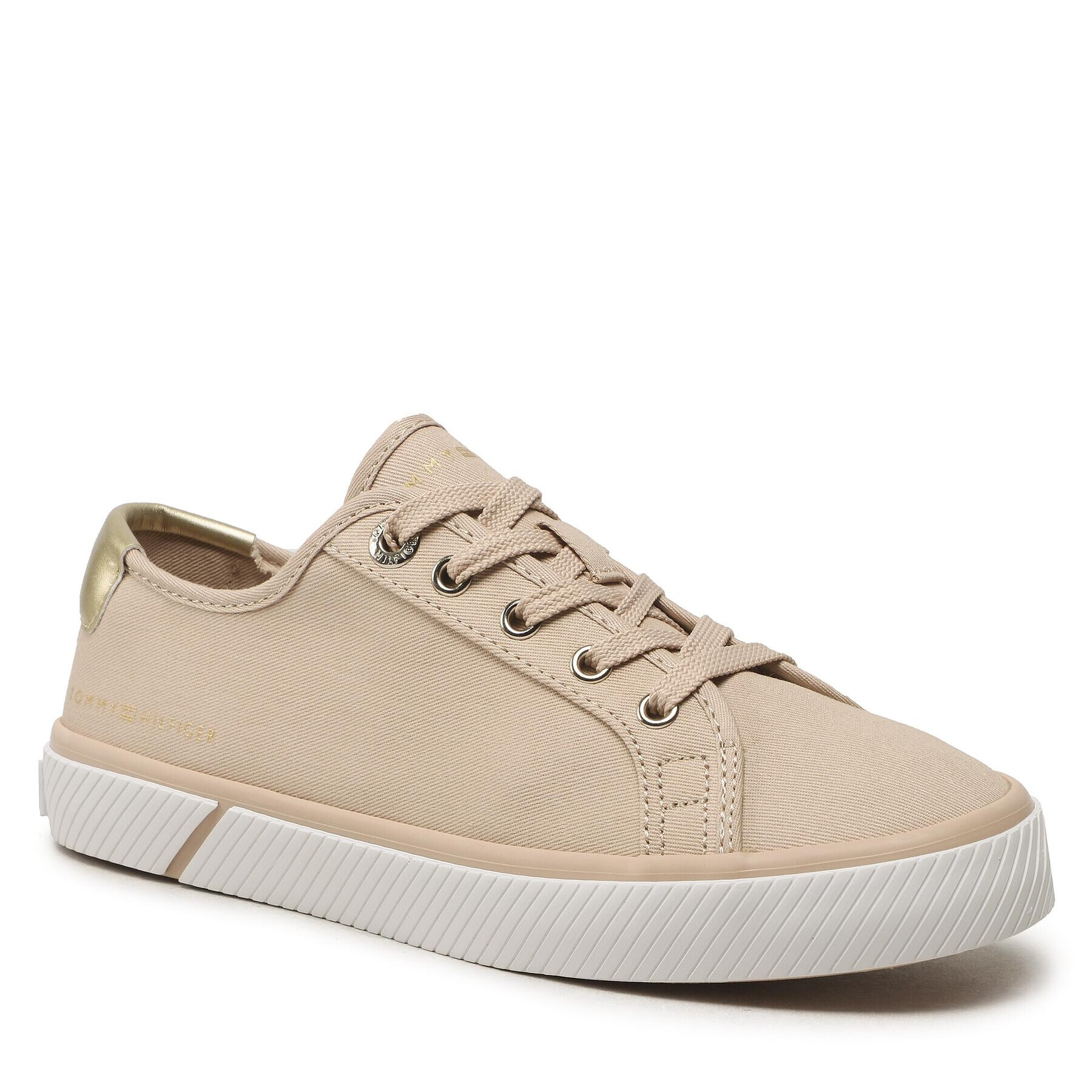 Tommy Hilfiger Tenisky Lace Up Vulc Sneaker FW0FW06957 Béžová - Pepit.cz