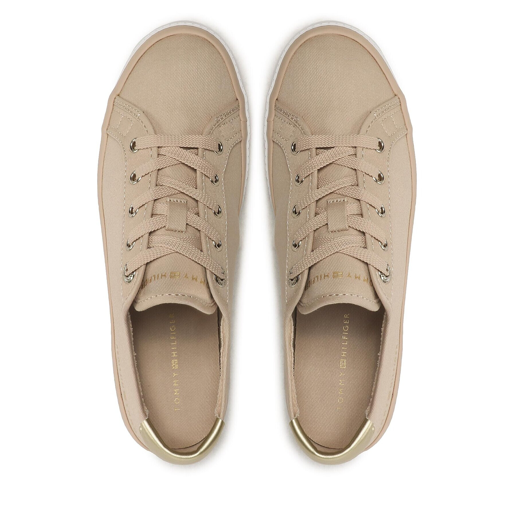 Tommy Hilfiger Tenisky Lace Up Vulc Sneaker FW0FW06957 Béžová - Pepit.cz