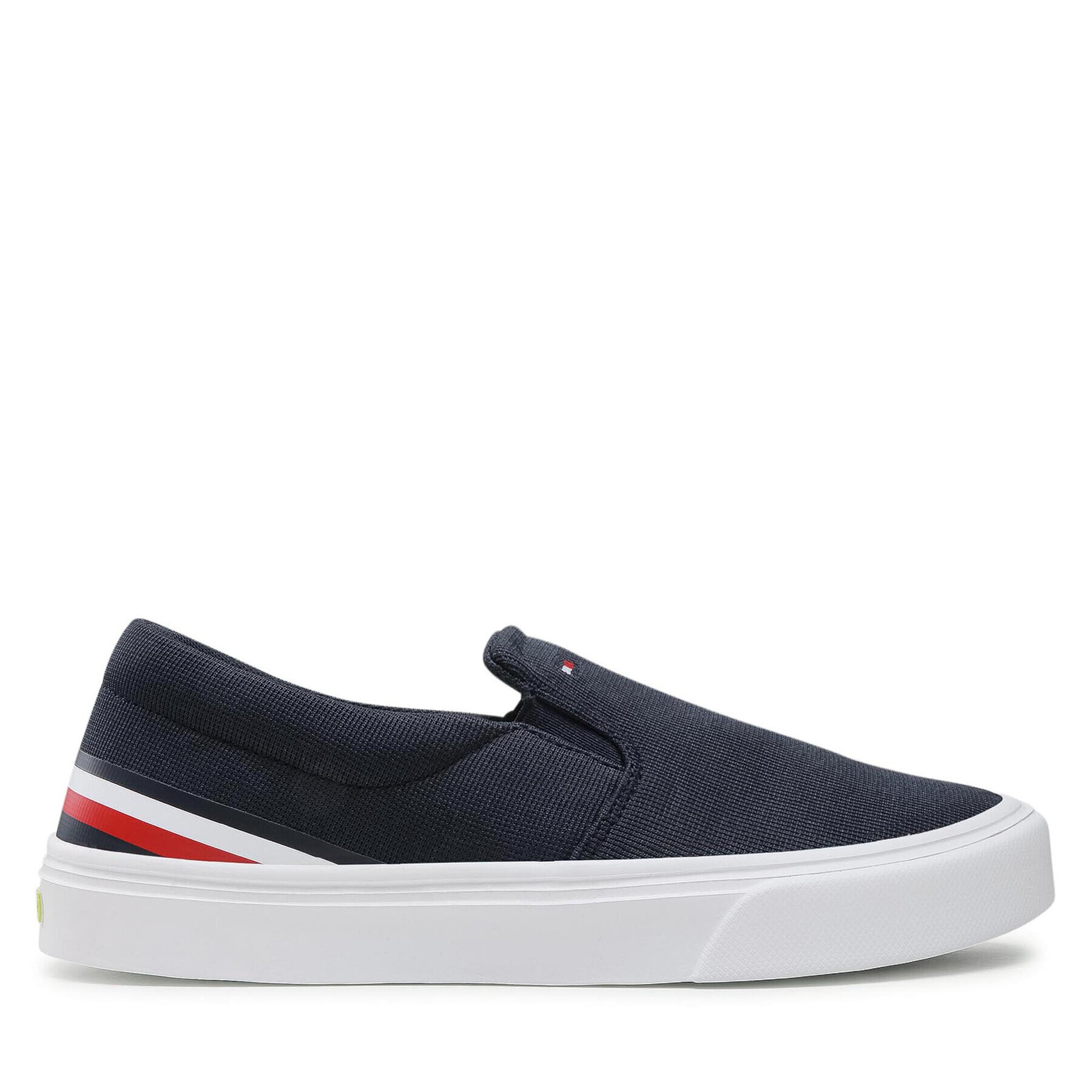 Tommy Hilfiger Tenisky Lightweight Stripes Slip On FM0FM03613 Tmavomodrá - Pepit.cz