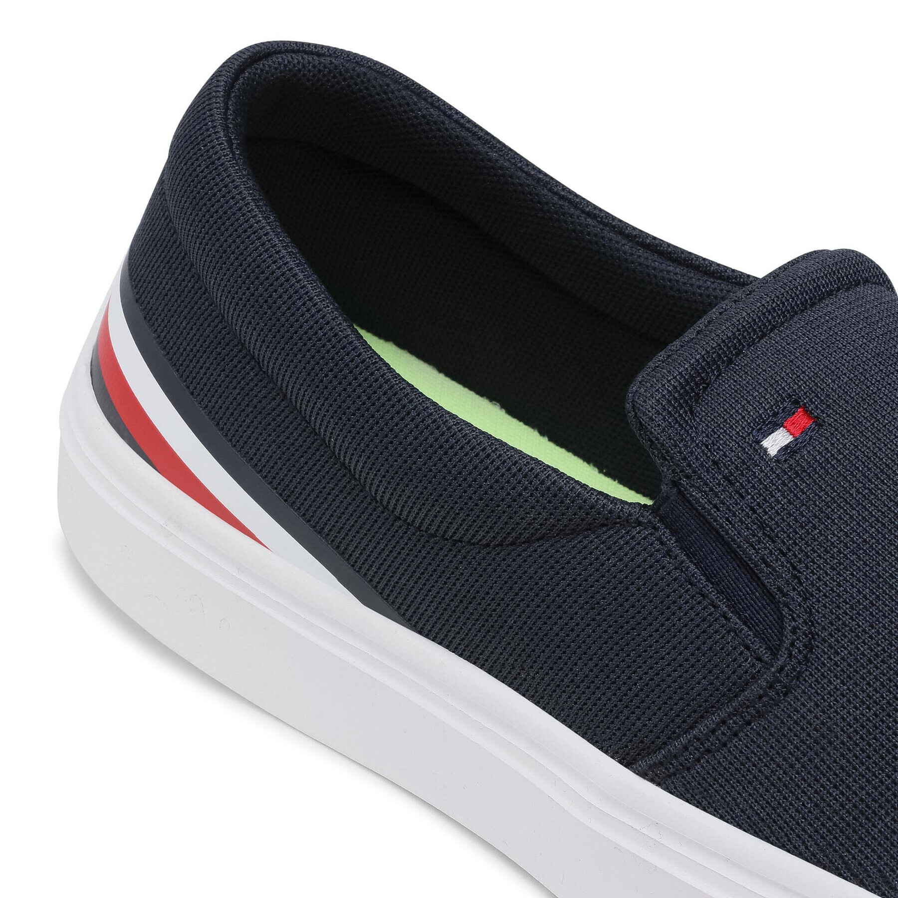 Tommy Hilfiger Tenisky Lightweight Stripes Slip On FM0FM03613 Tmavomodrá - Pepit.cz