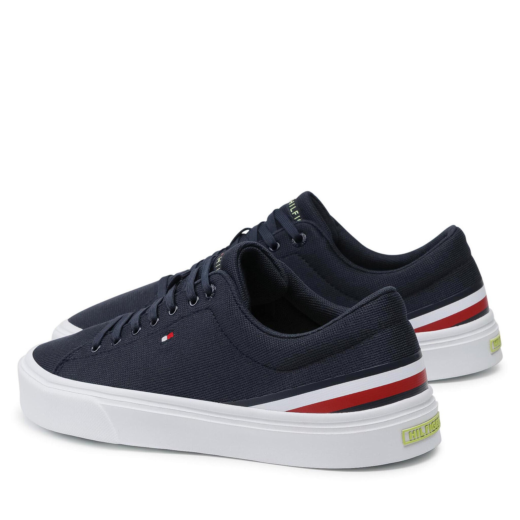 Tommy Hilfiger Tenisky Lightweight Stripes Sneaker FM0FM03612 Tmavomodrá - Pepit.cz