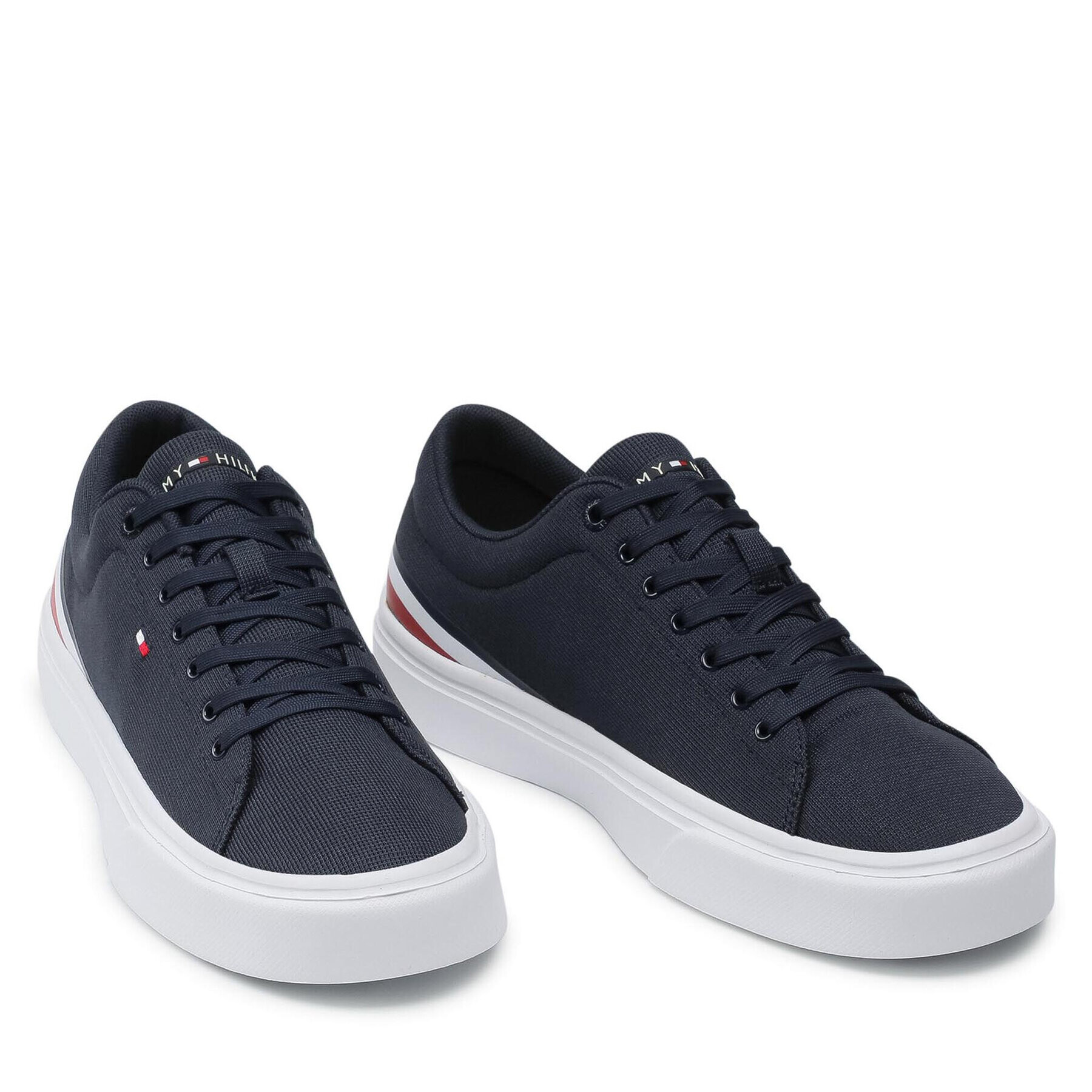 Tommy Hilfiger Tenisky Lightweight Stripes Sneaker FM0FM03612 Tmavomodrá - Pepit.cz