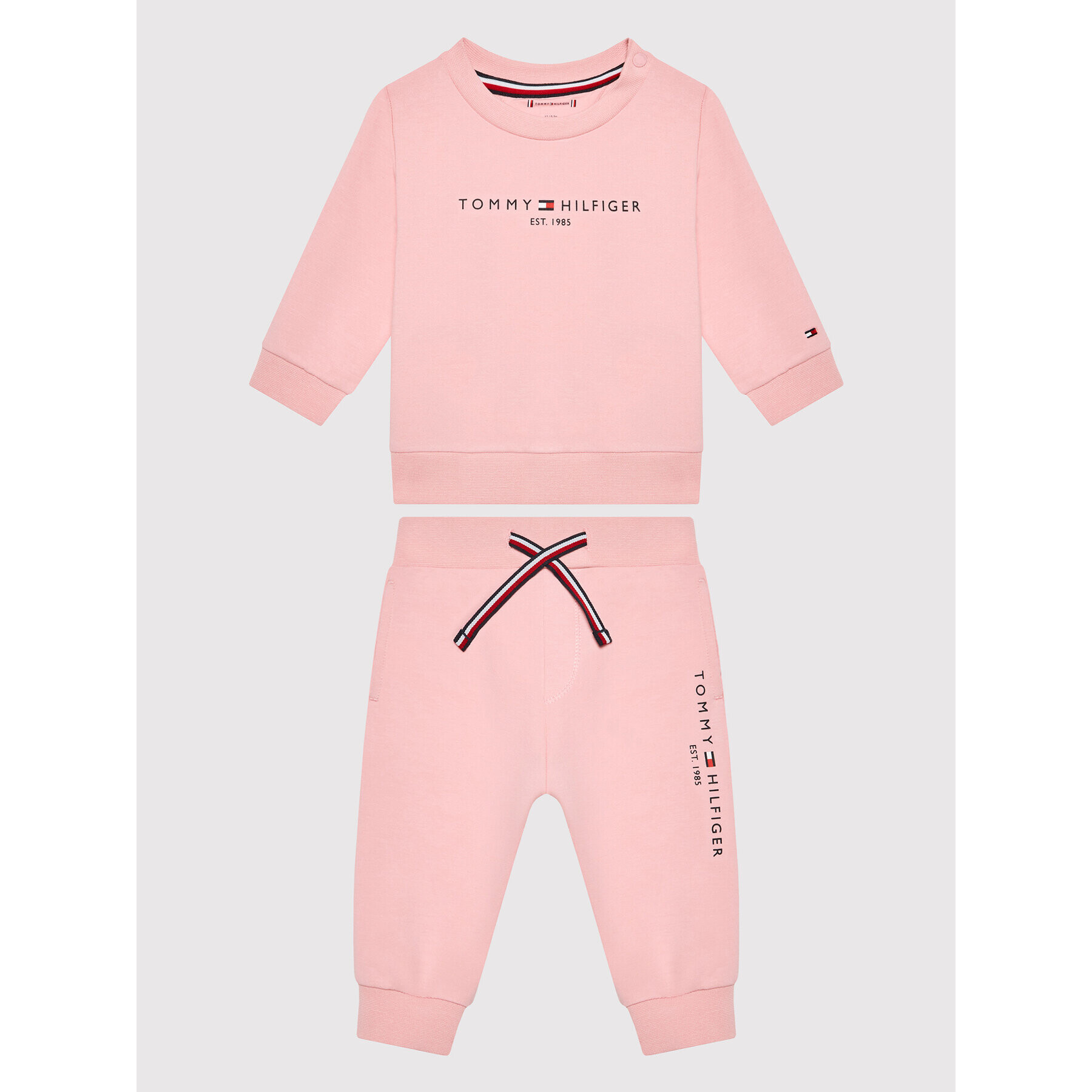 Tommy Hilfiger Tepláková souprava Baby Essential KN0KN01357 Růžová Regular Fit - Pepit.cz