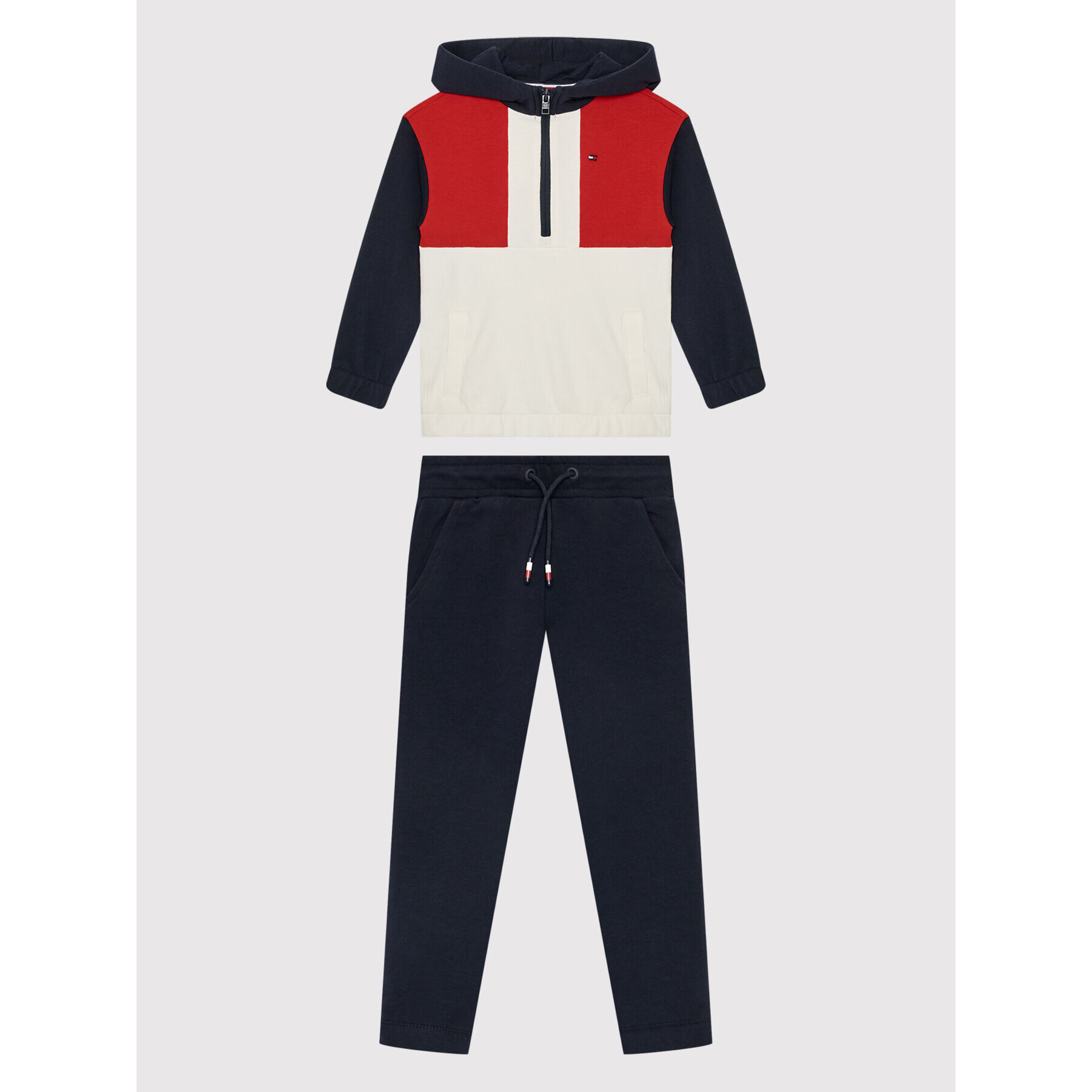 Tommy Hilfiger Tepláková souprava Colorblock KS0KS00272 Barevná Regular Fit - Pepit.cz