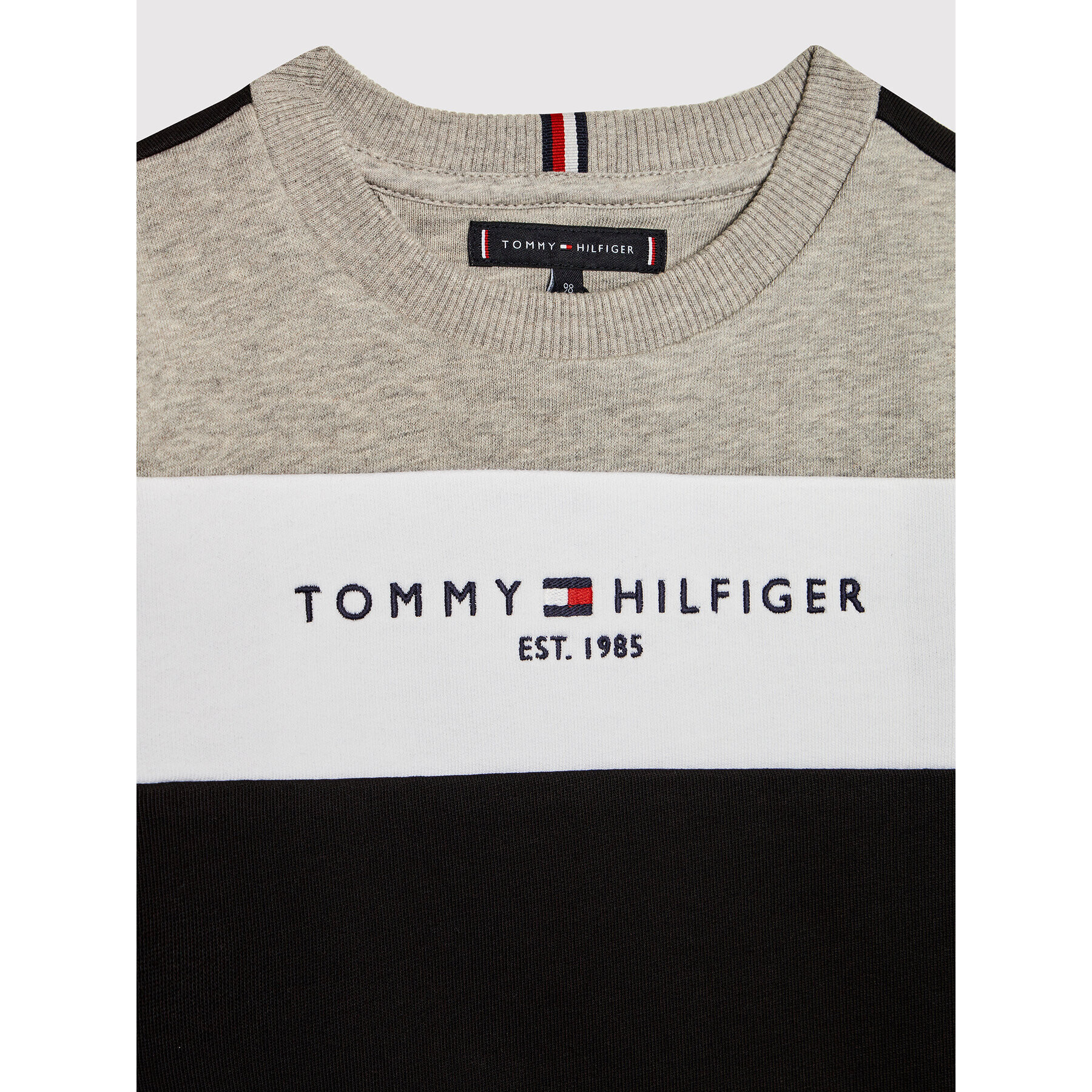 Tommy Hilfiger Tepláková souprava Essential Colorblock KB0KB07100 D Černá Regular Fit - Pepit.cz