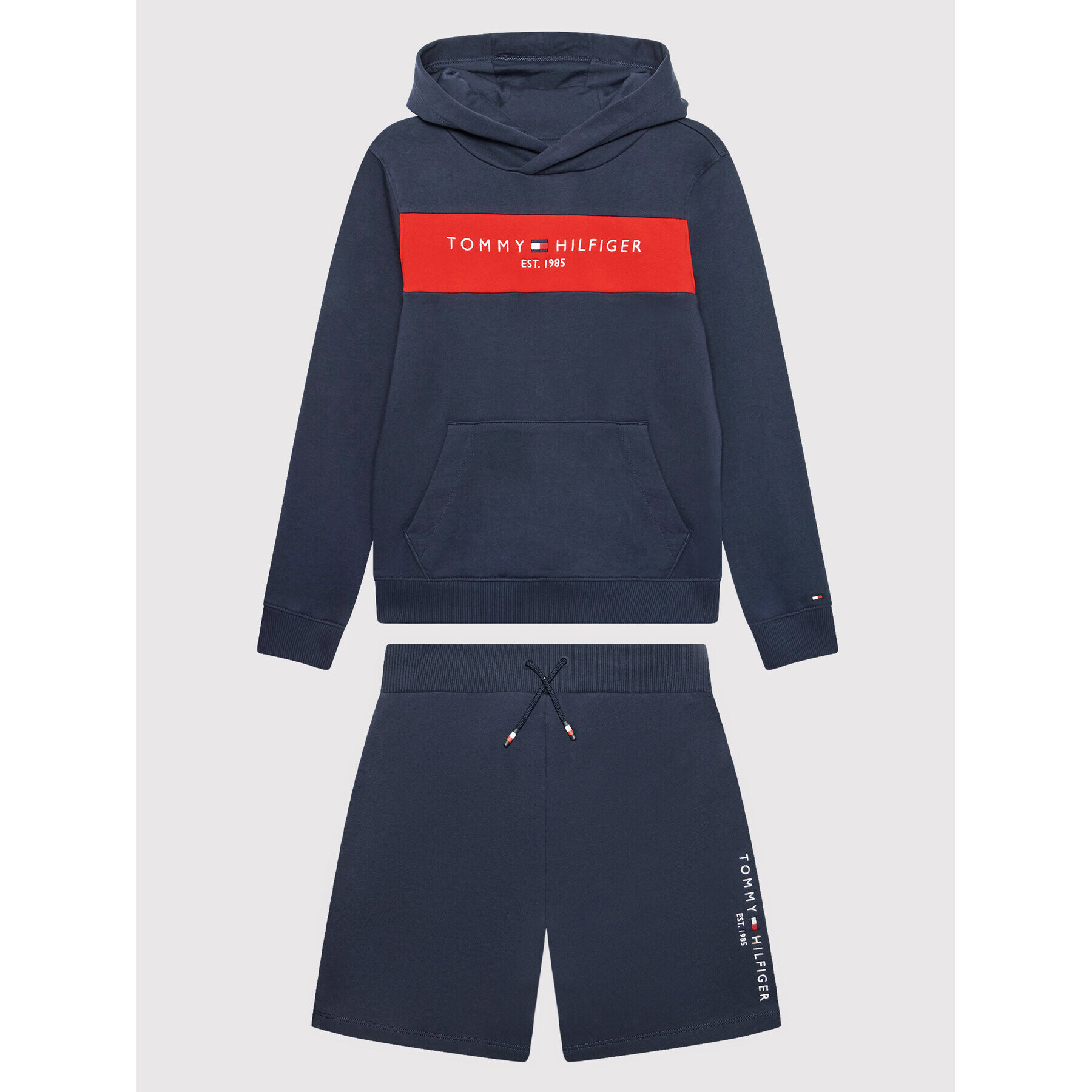 Tommy Hilfiger Tepláková souprava Essential KB0KB07349 Tmavomodrá Regular Fit - Pepit.cz