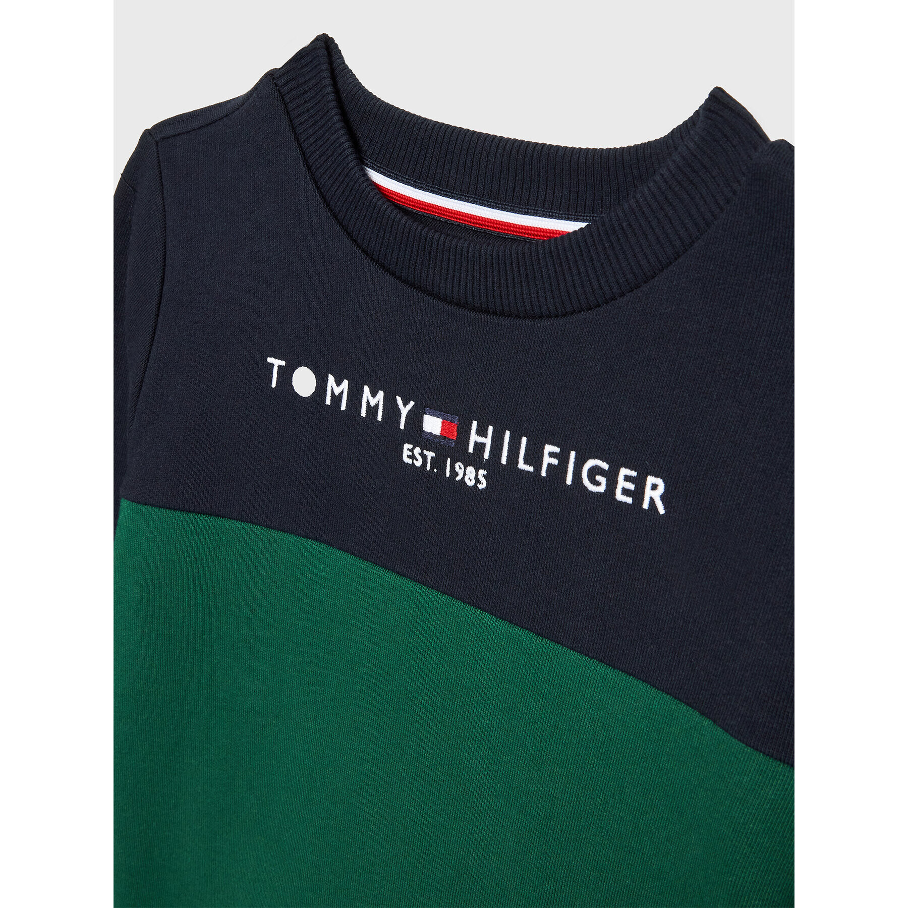 Tommy Hilfiger Tepláková souprava Essential KB0KB07966 D Zelená Regular Fit - Pepit.cz