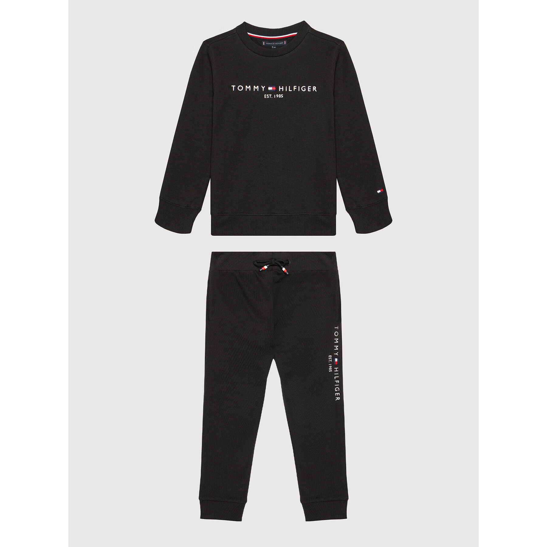 Tommy Hilfiger Tepláková souprava Essential Set KB0KB06174 D Černá Regular Fit - Pepit.cz