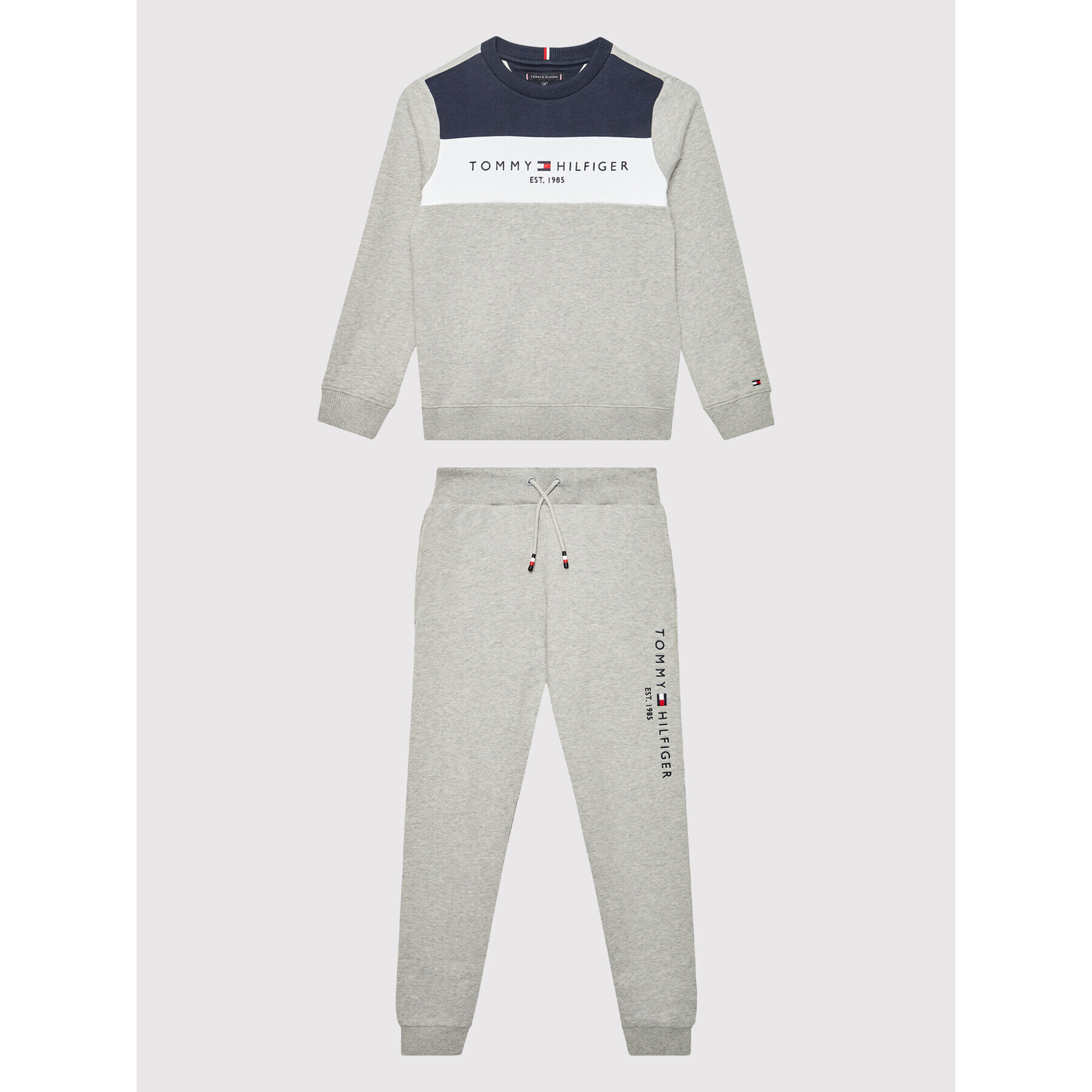 Tommy Hilfiger Tepláková souprava KB0KB07100 D Šedá Regular Fit - Pepit.cz