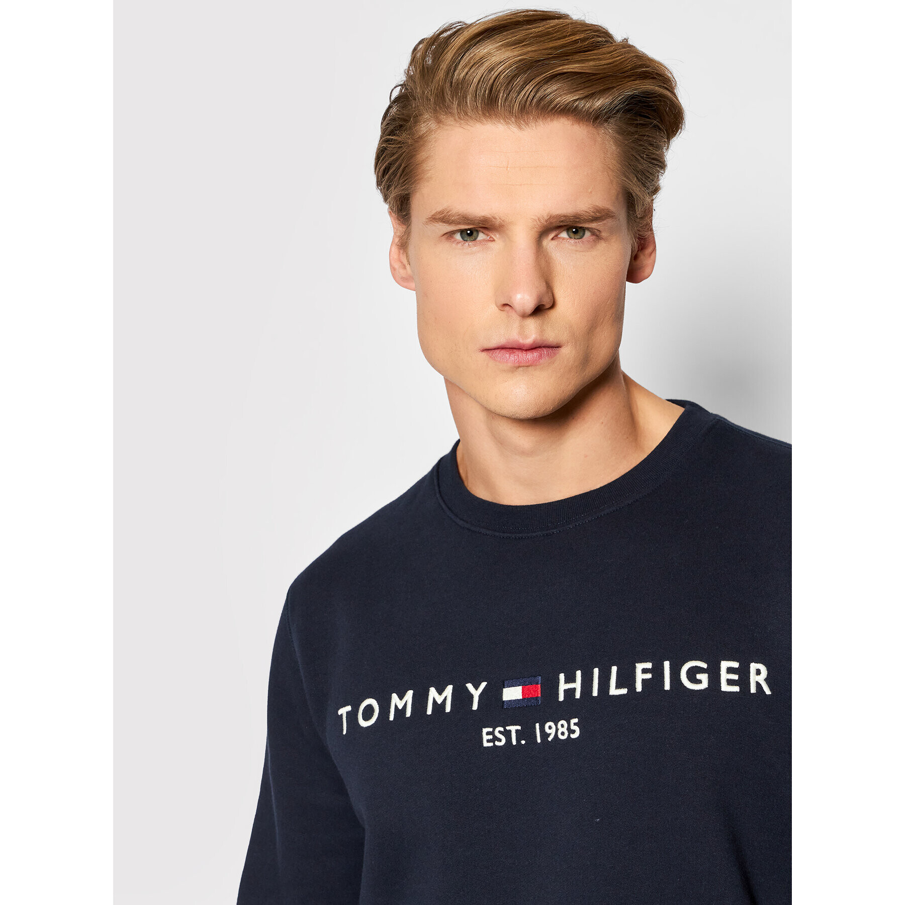 Tommy Hilfiger Tepláková souprava Logo MW0MW24845 Tmavomodrá Regular Fit - Pepit.cz