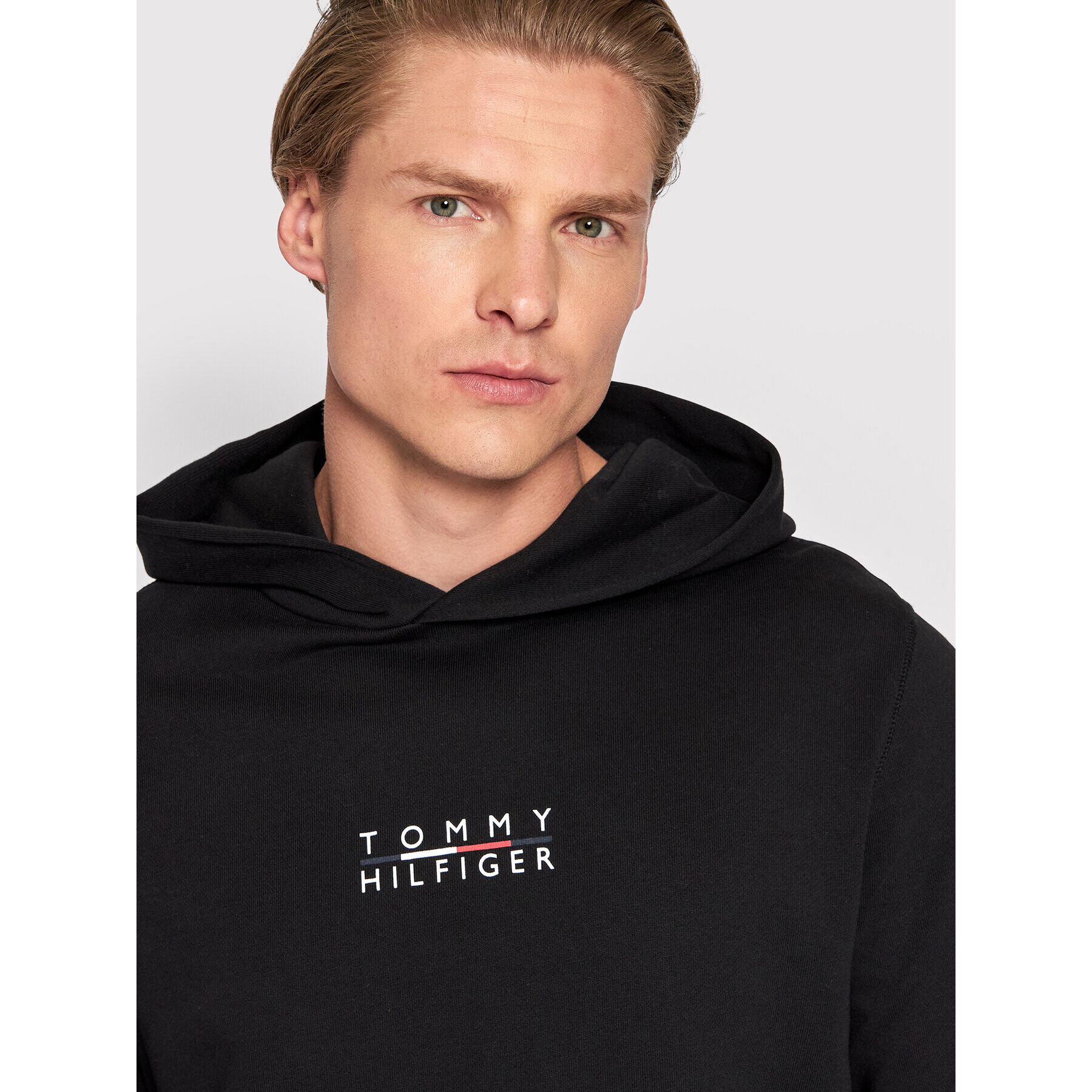 Tommy Hilfiger Tepláková souprava Square Logo MW0MW26885 Černá Regular Fit - Pepit.cz