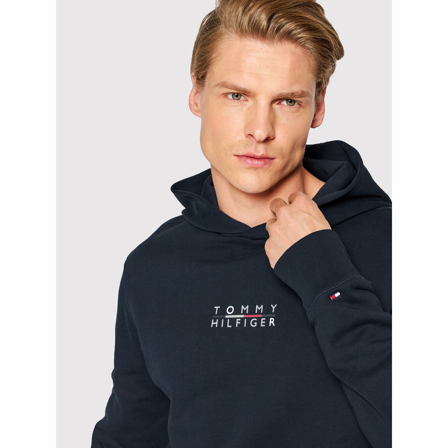 Tommy Hilfiger Tepláková souprava Square MW0MW26885 Tmavomodrá Regular Fit - Pepit.cz