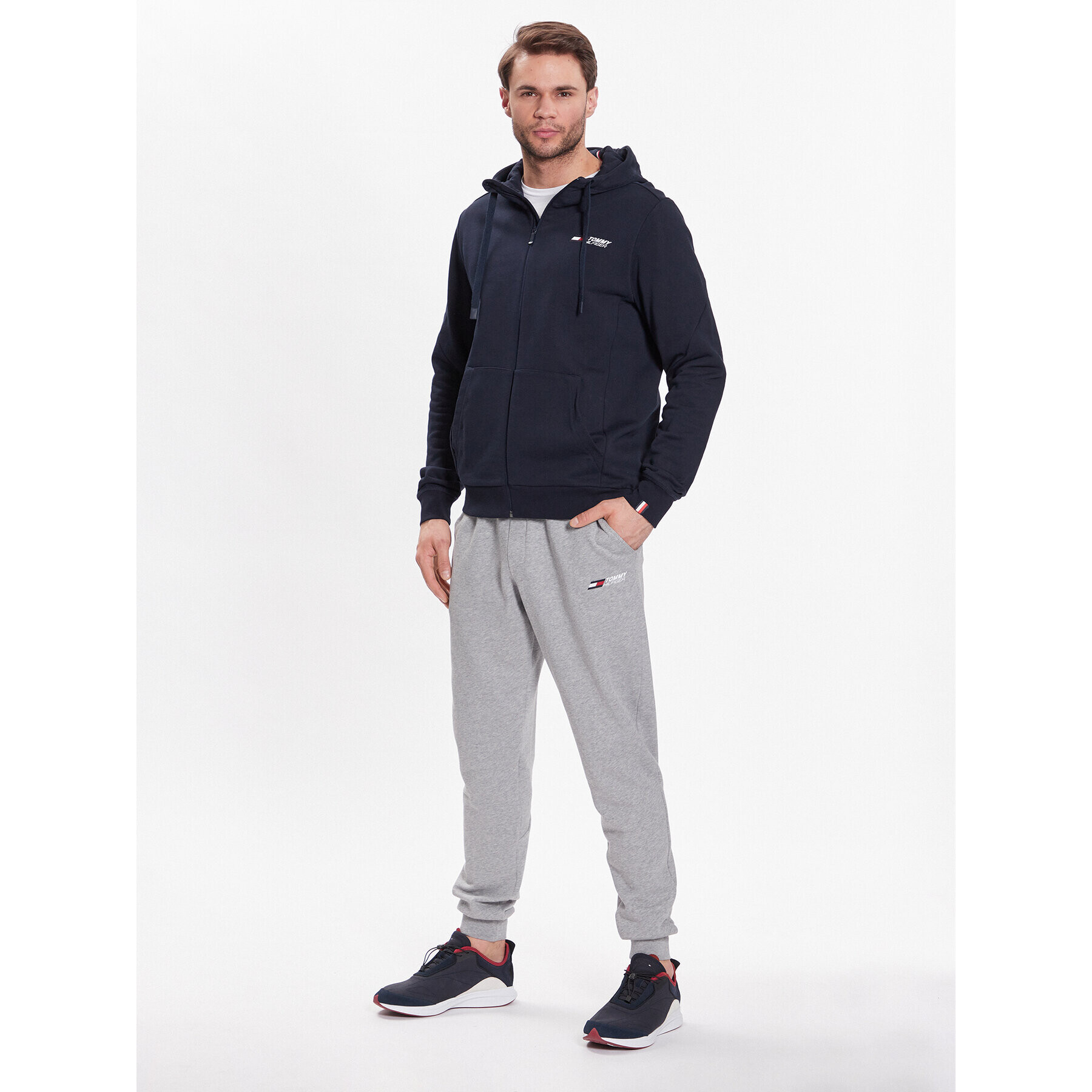 Tommy Hilfiger Teplákové kalhoty Essential MW0MW30397 Šedá Regular Fit - Pepit.cz