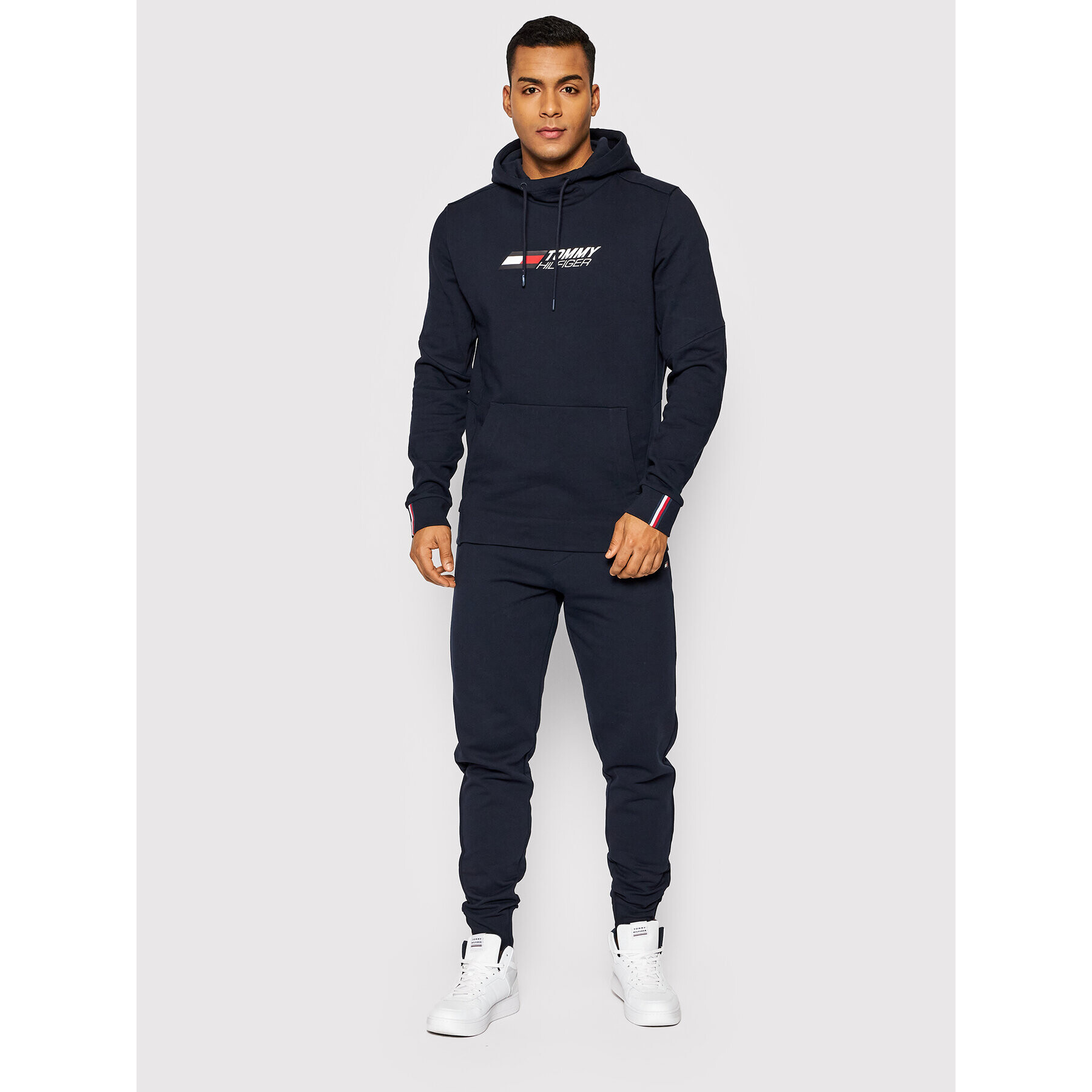 Tommy Hilfiger Teplákové kalhoty Essentials Logo Terry MW0MW24876 Tmavomodrá Regular Fit - Pepit.cz