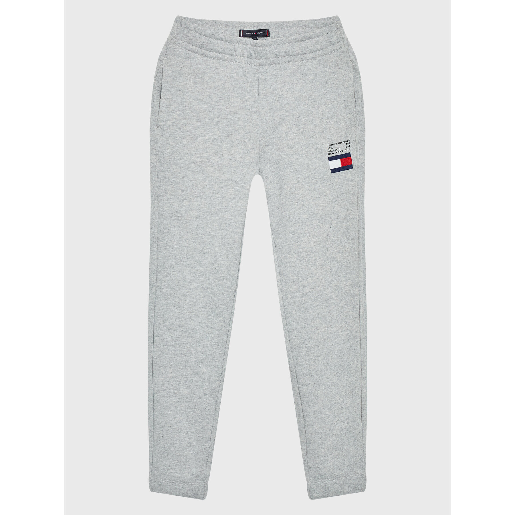 Tommy Hilfiger Teplákové kalhoty Flag KB0KB07978 D Šedá Regular Fit - Pepit.cz