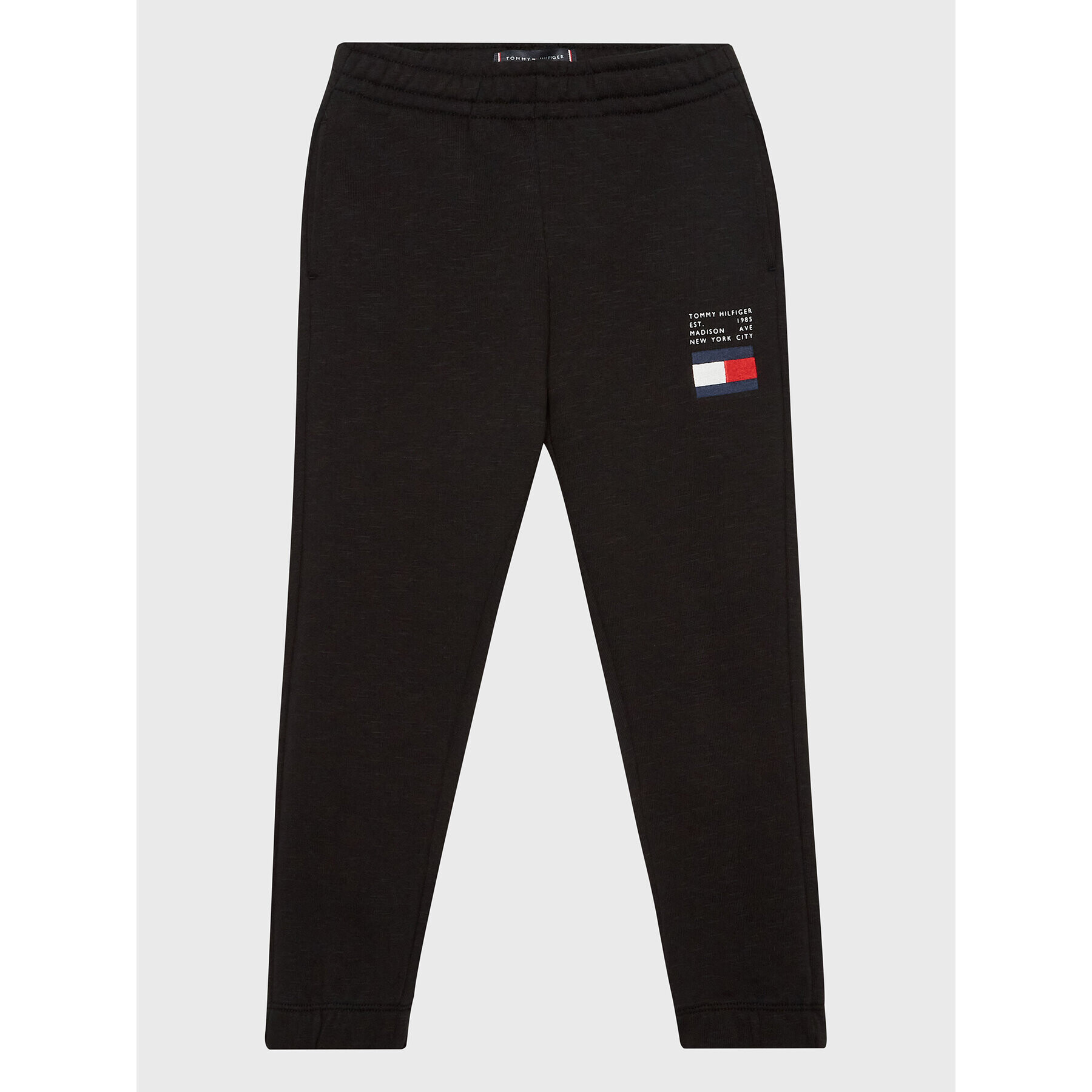 Tommy Hilfiger Teplákové kalhoty Flag KB0KB07978 M Černá Regular Fit - Pepit.cz