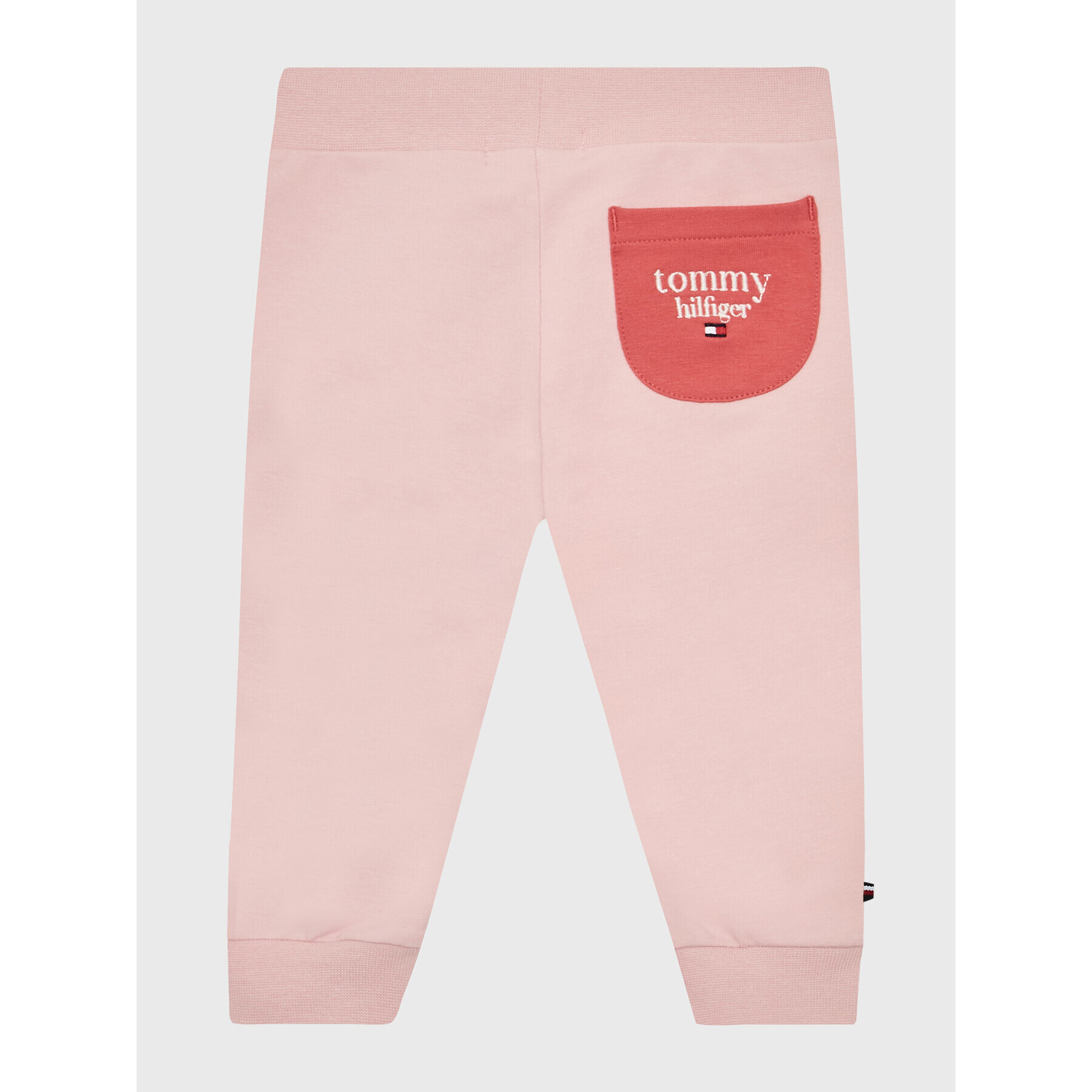 Tommy Hilfiger Teplákové kalhoty Logo Colorblock KN0KN01516 Růžová Regular Fit - Pepit.cz