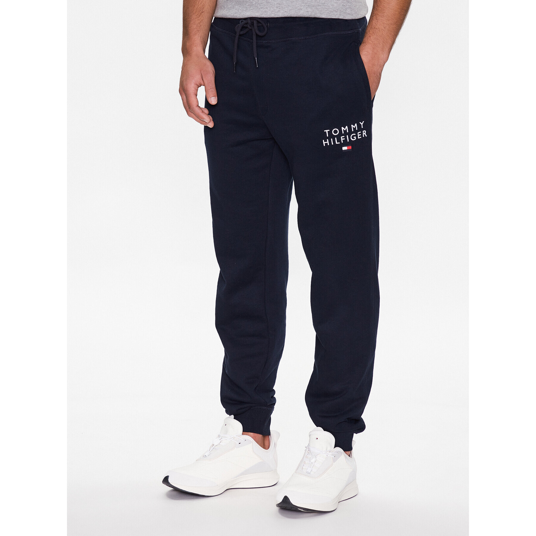 Tommy Hilfiger Teplákové kalhoty UM0UM02880 Tmavomodrá Regular Fit - Pepit.cz