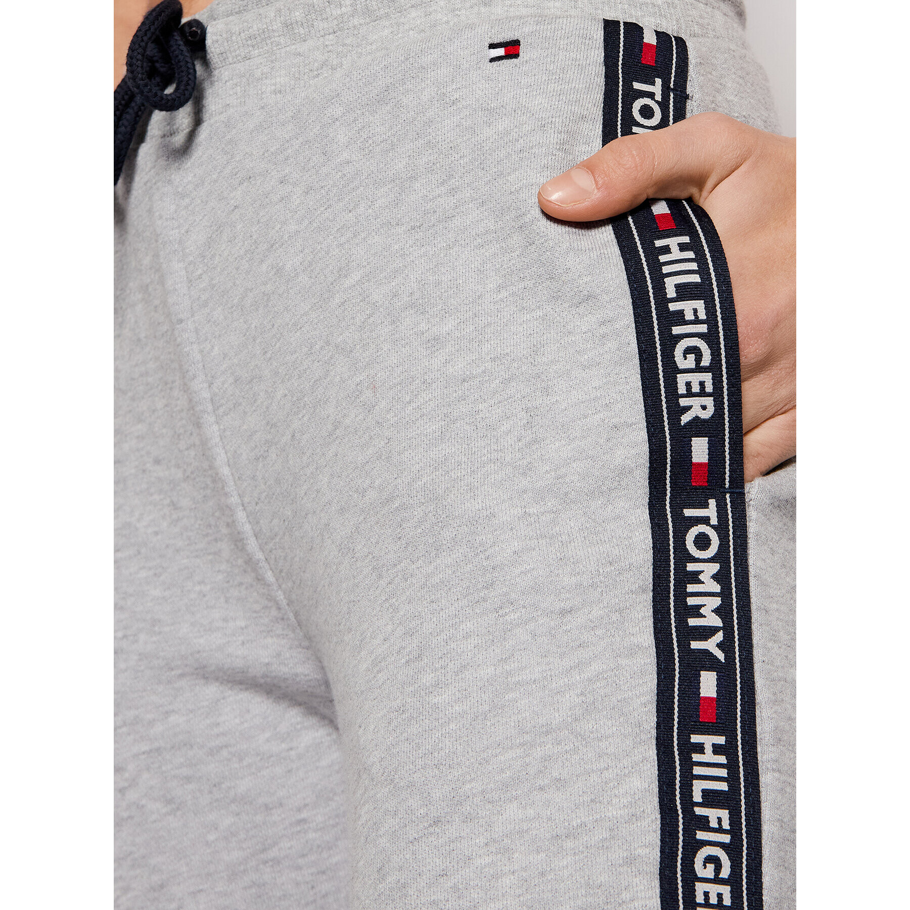 Tommy Hilfiger Teplákové kalhoty UW0UW00564 Šedá Regular Fit - Pepit.cz