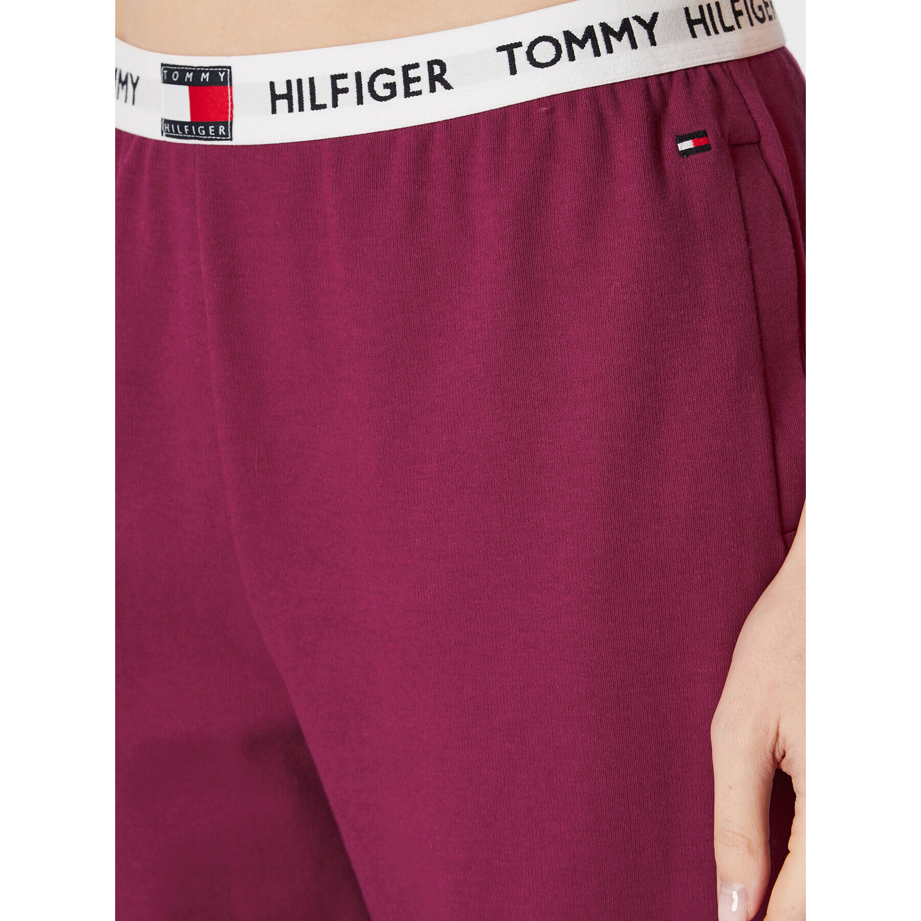 Tommy Hilfiger Teplákové kalhoty UW0UW02274 Růžová Relaxed Fit - Pepit.cz