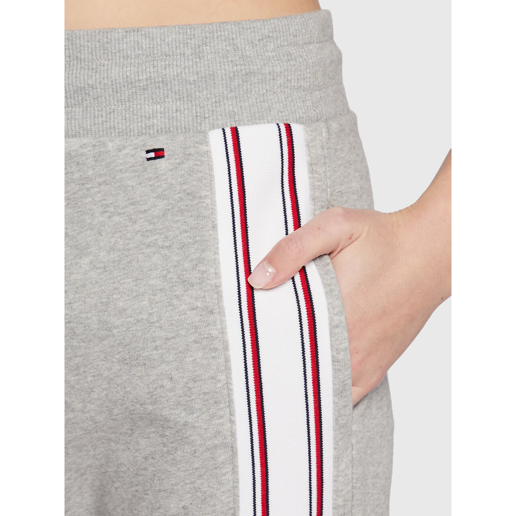 Tommy Hilfiger Teplákové kalhoty UW0UW03596 Šedá Tapered Leg - Pepit.cz