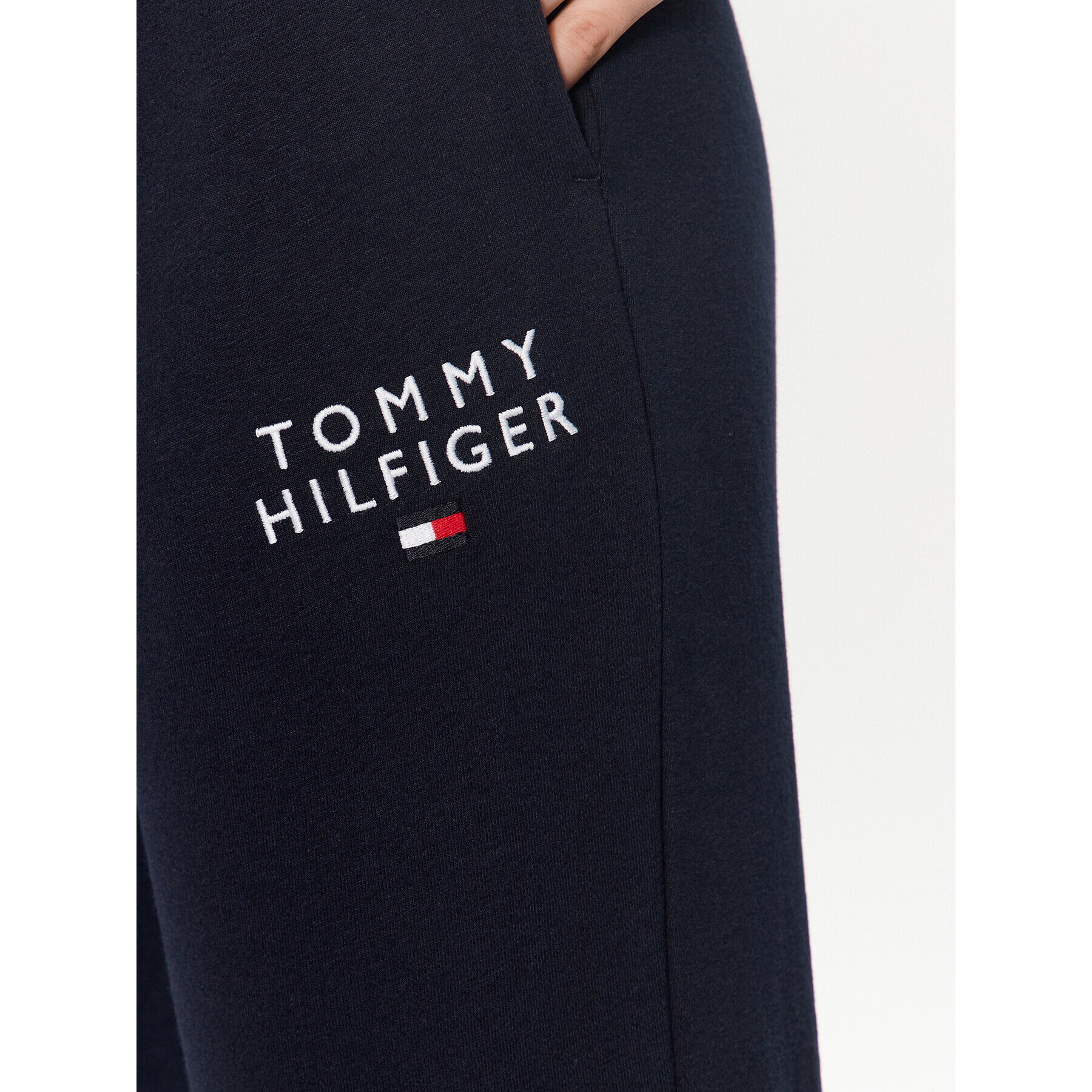 Tommy Hilfiger Teplákové kalhoty UW0UW04522 Tmavomodrá Regular Fit - Pepit.cz