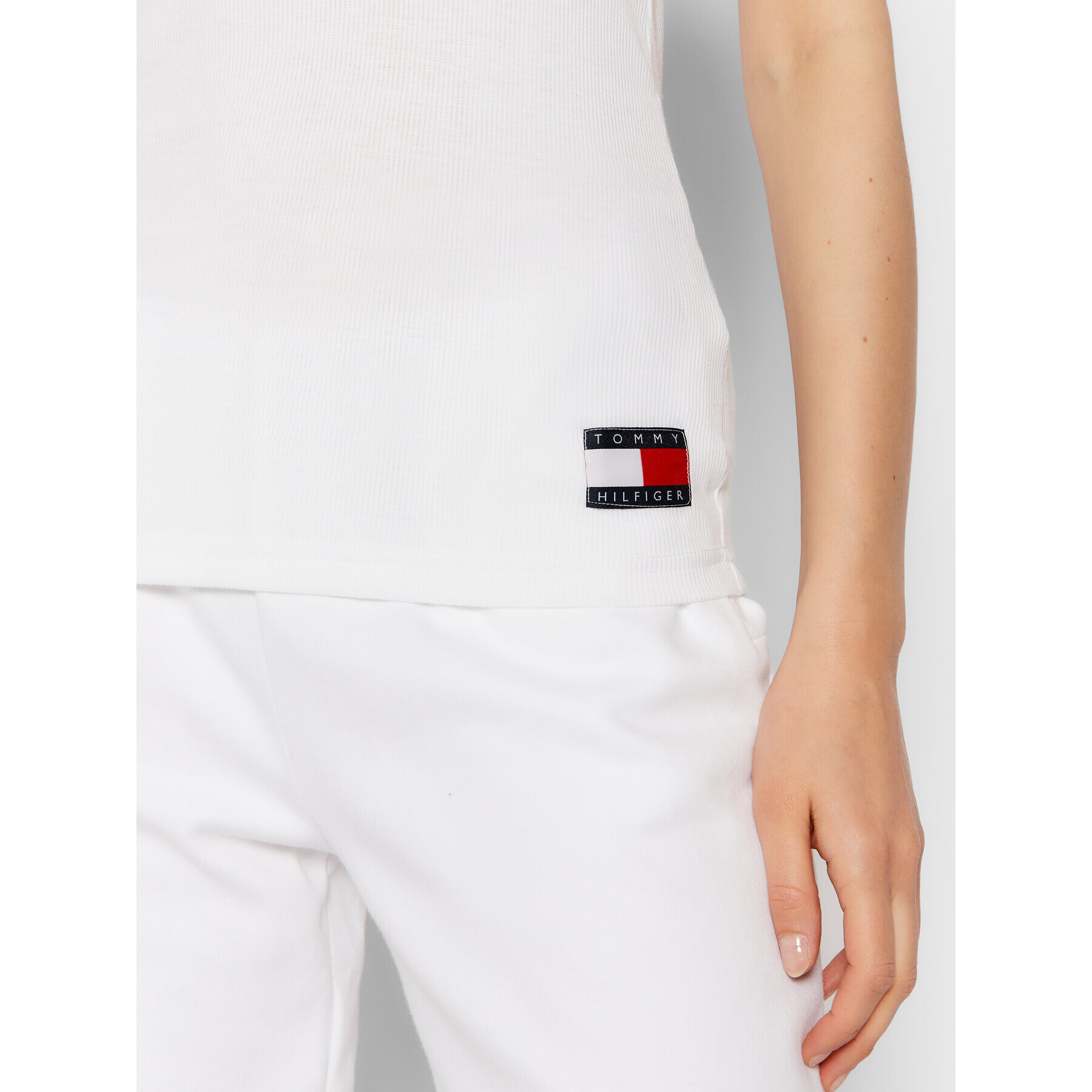 Tommy Hilfiger Tílko Rib UW0UW02314 Bílá - Pepit.cz