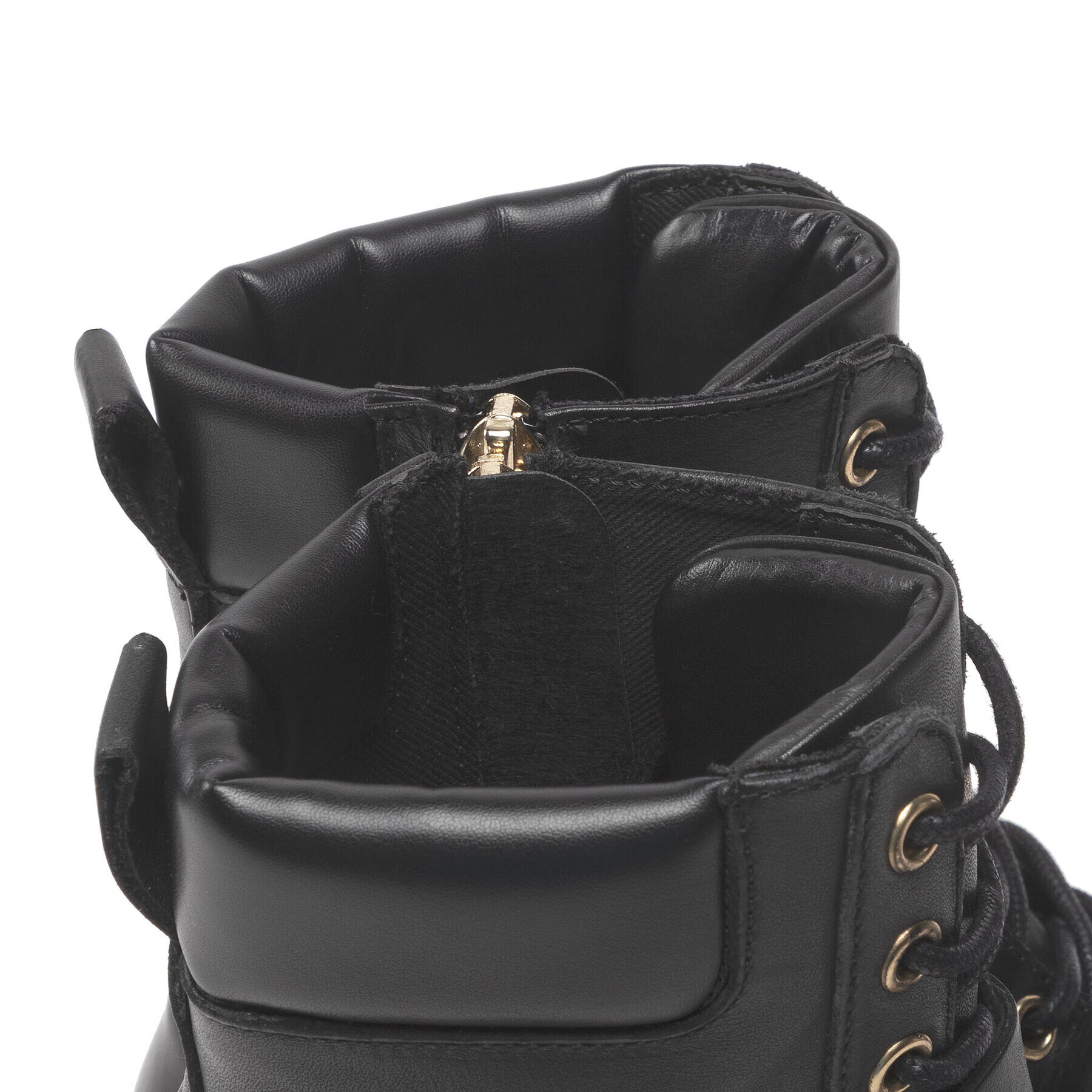 Tommy Hilfiger Turistická obuv Buckle Lace Up Boot FW0FW06734 Černá - Pepit.cz