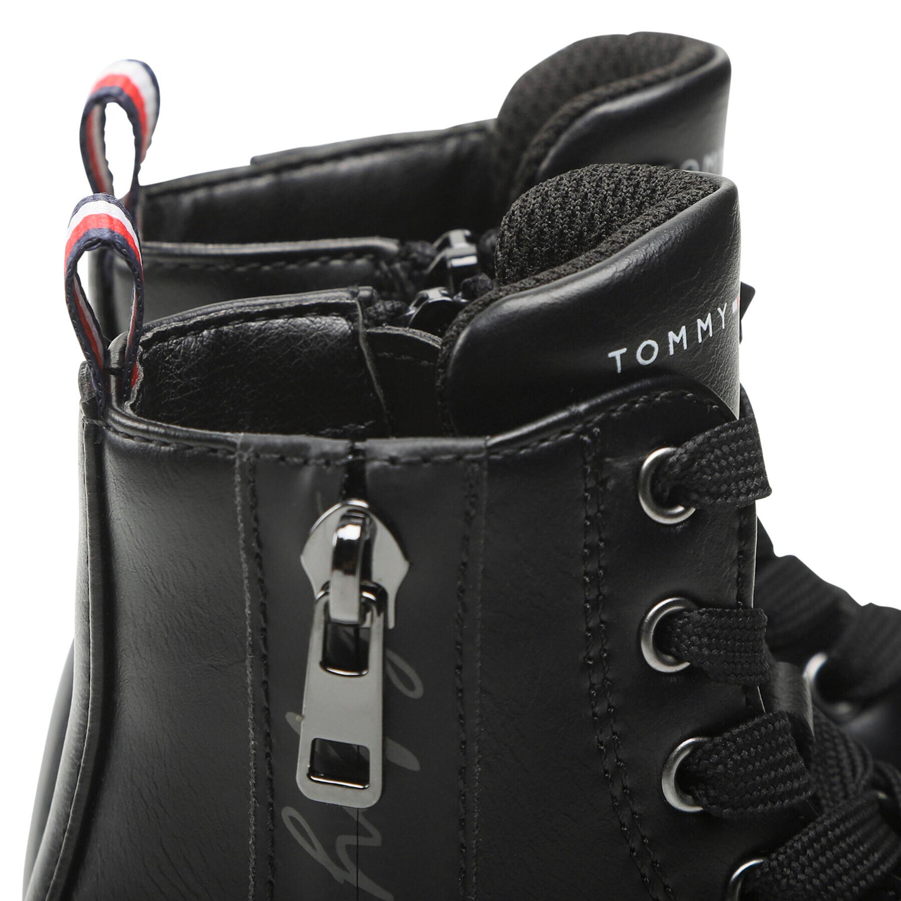 Tommy Hilfiger Turistická obuv Lace-Up Bootie T1A5-32370-1355 S Černá - Pepit.cz