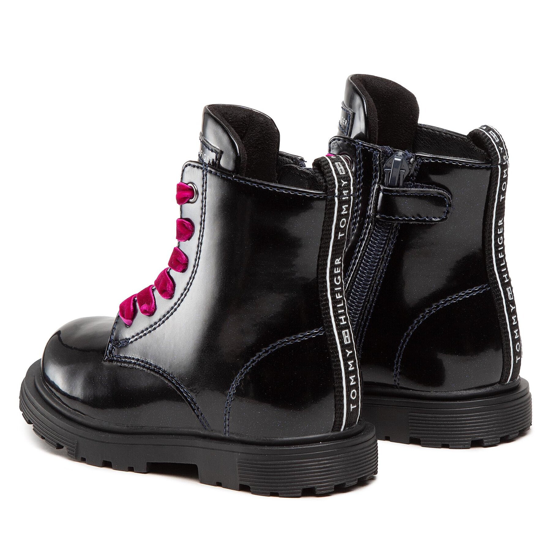 Tommy Hilfiger Turistická obuv Lace-Up Bootie T1A5-32371-1237 S Tmavomodrá - Pepit.cz