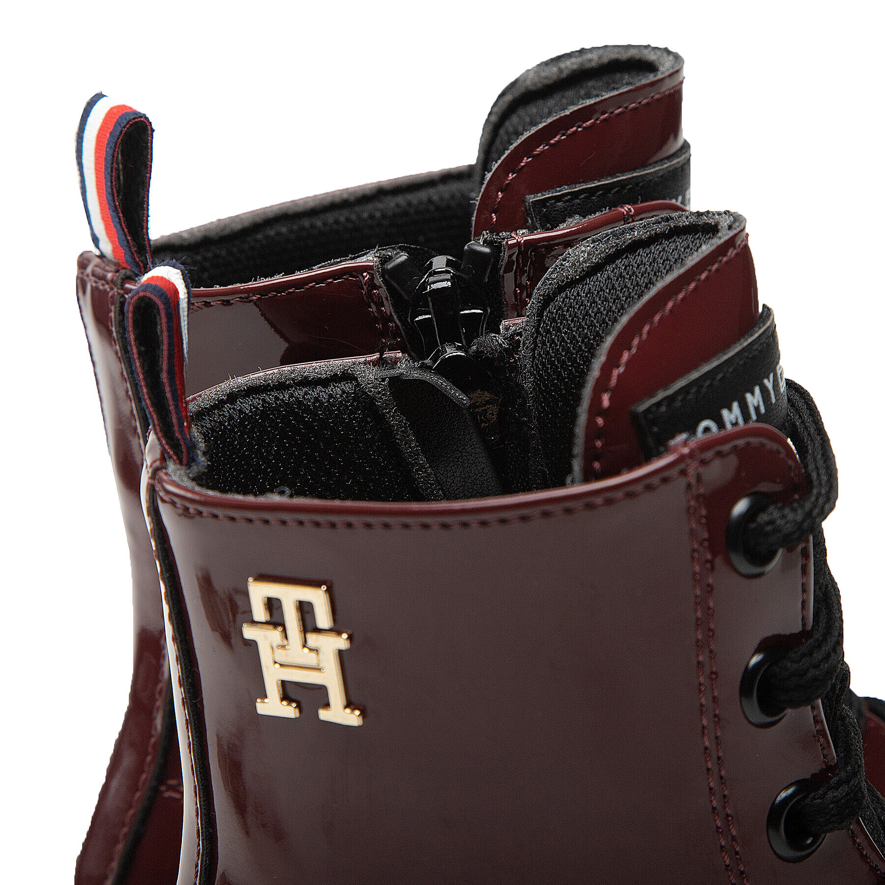 Tommy Hilfiger Turistická obuv Lace-Up Bootie T4A5-32412-0775 M Bordó - Pepit.cz