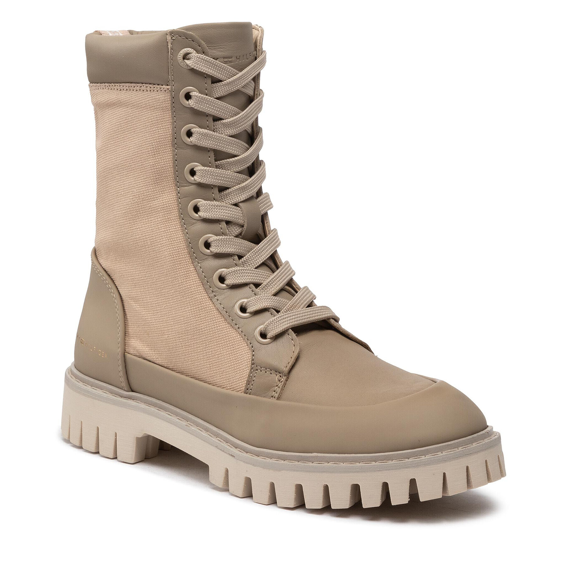 Tommy Hilfiger Turistická obuv Th Casual Lace Up Boot FW0FW06549 Béžová - Pepit.cz