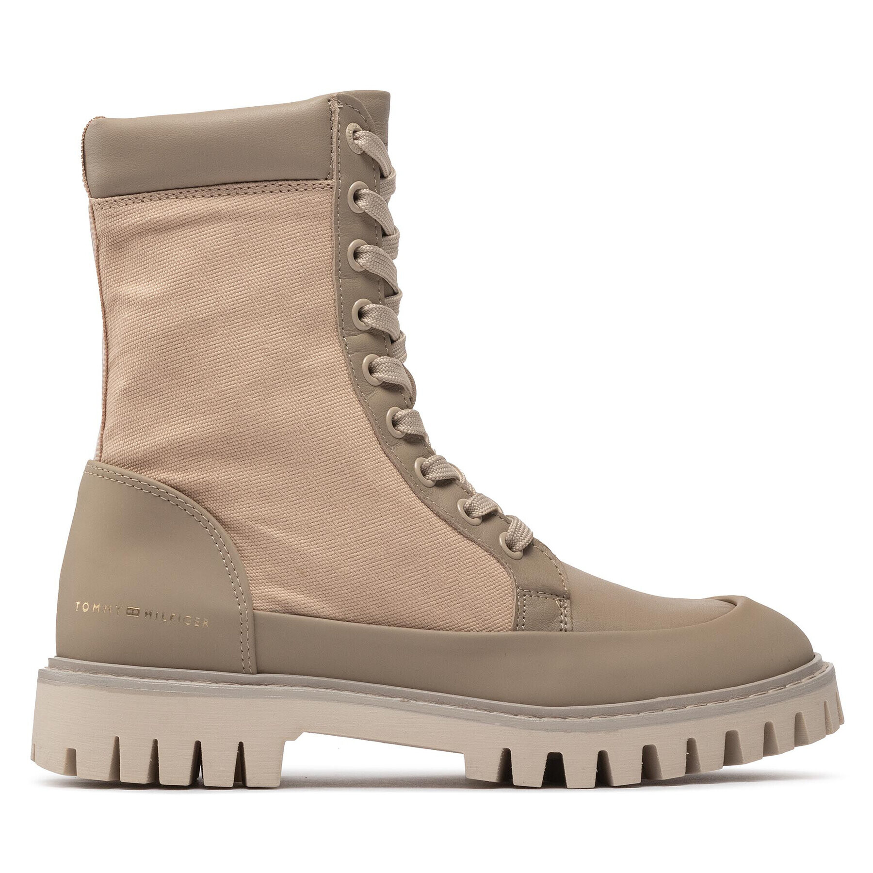 Tommy Hilfiger Turistická obuv Th Casual Lace Up Boot FW0FW06549 Béžová - Pepit.cz