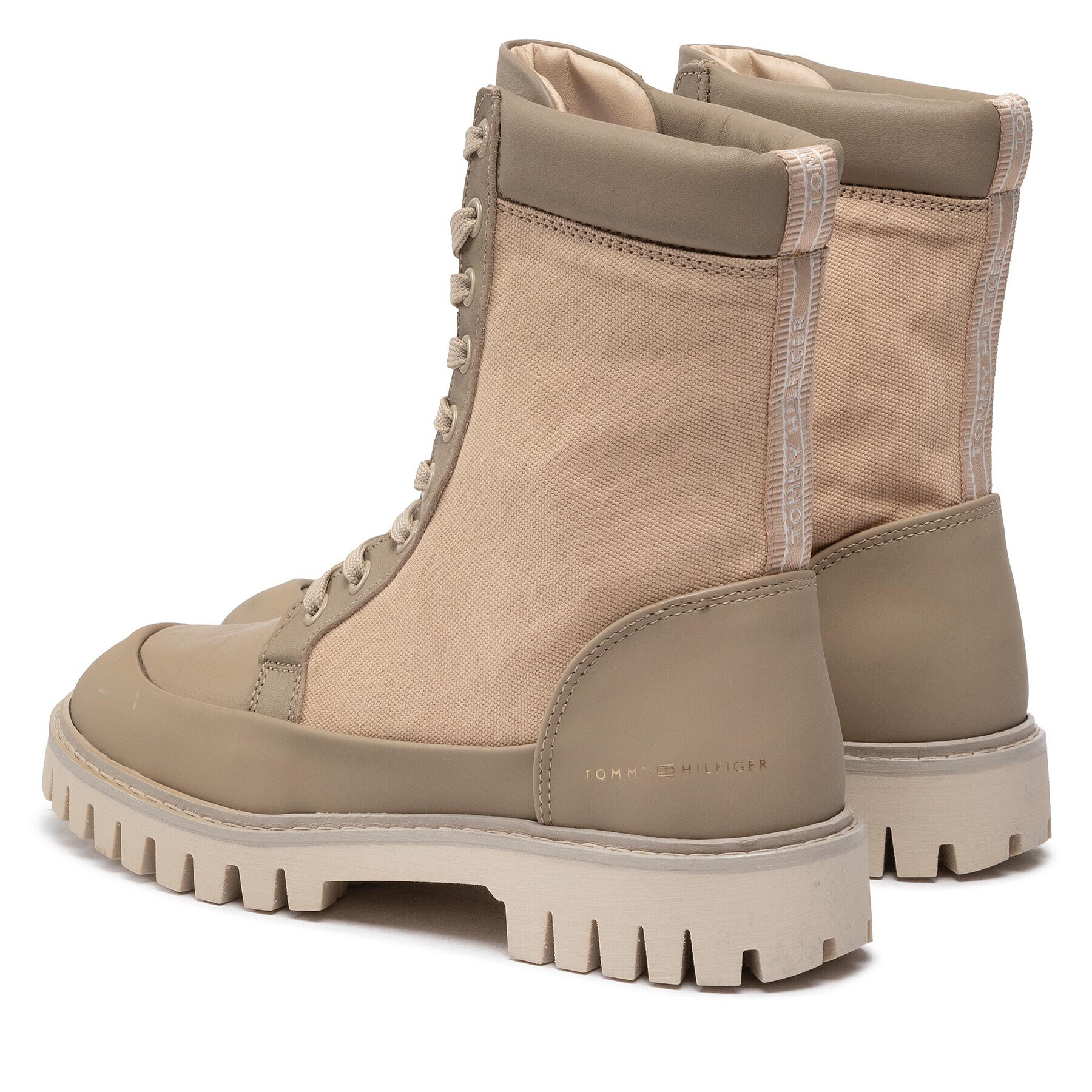 Tommy Hilfiger Turistická obuv Th Casual Lace Up Boot FW0FW06549 Béžová - Pepit.cz