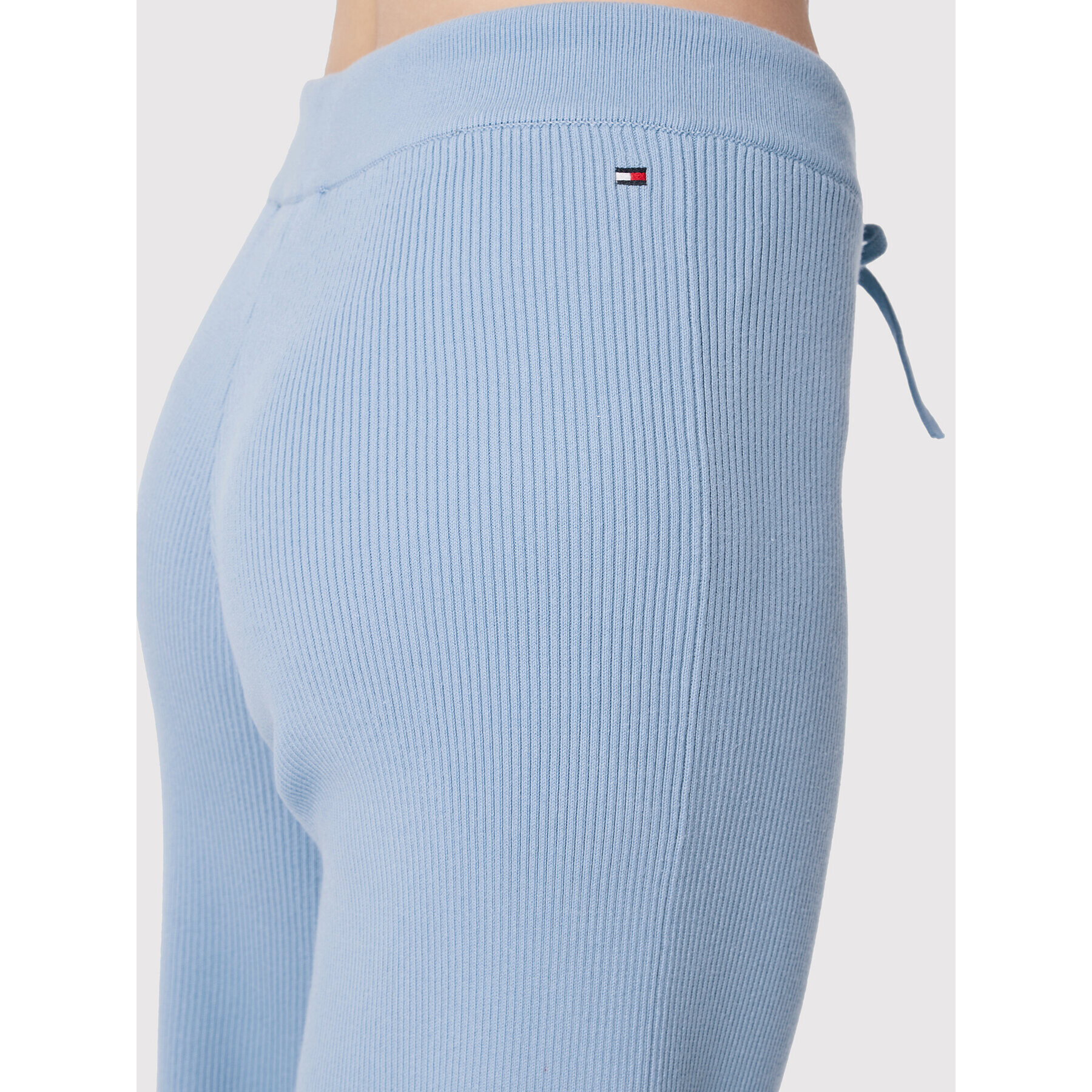 Tommy Hilfiger Úpletové kalhoty Soft Rib WW0WW34511 Modrá Relaxed Fit - Pepit.cz