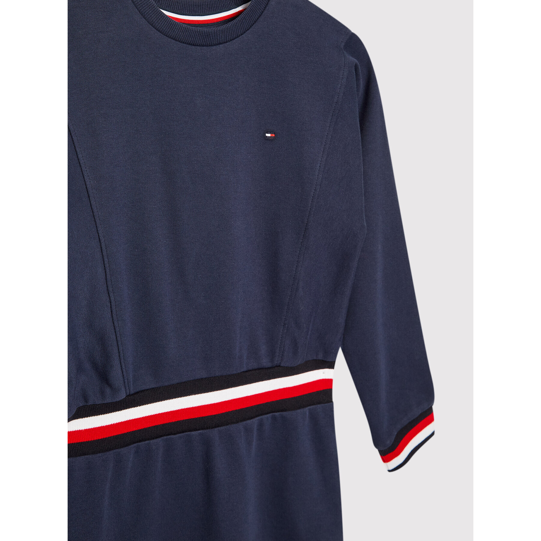 Tommy Hilfiger Úpletové šaty Global Stripe KG0KG06215 D Tmavomodrá Regular Fit - Pepit.cz