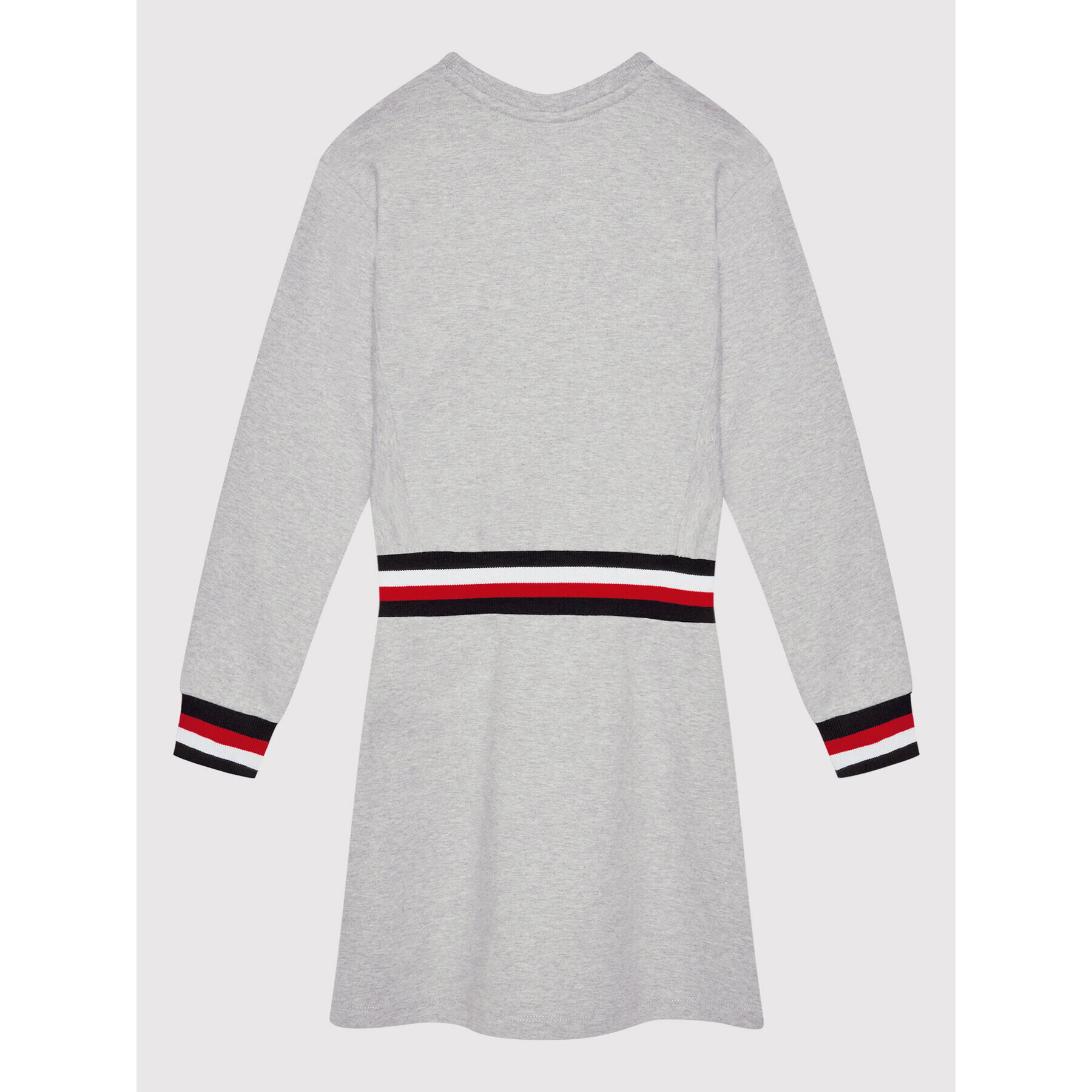 Tommy Hilfiger Úpletové šaty Global Stripe KG0KG06215 M Šedá Regular Fit - Pepit.cz