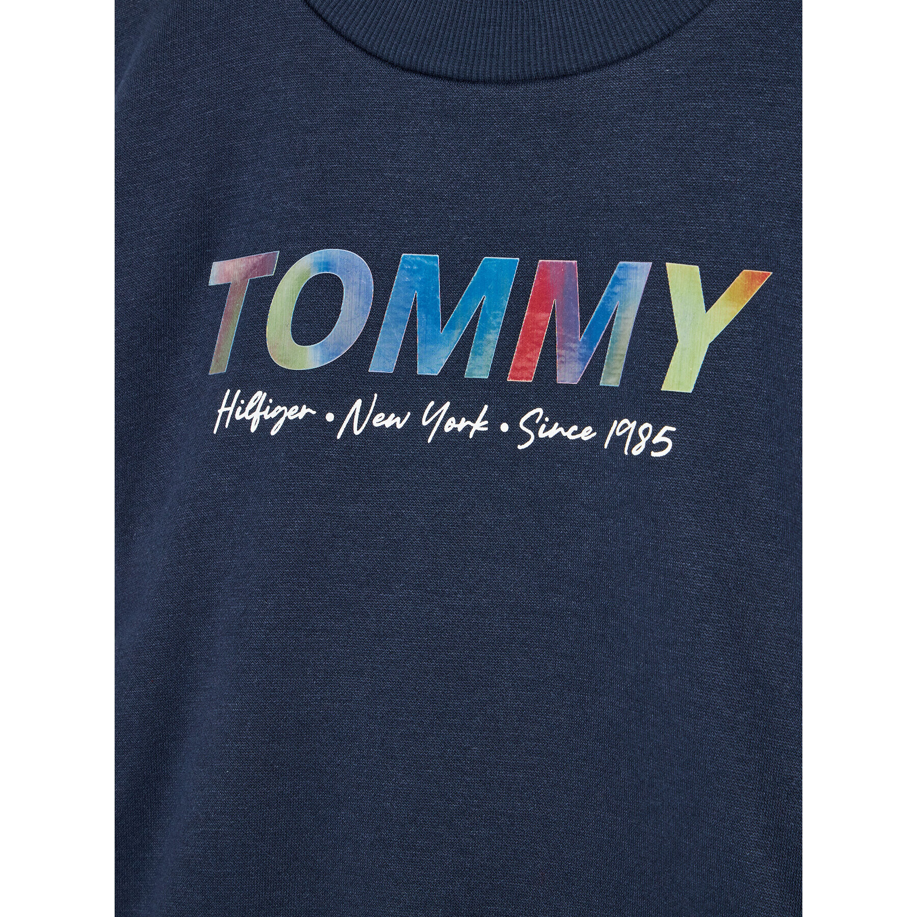 Tommy Hilfiger Úpletové šaty Multi Shine Print KG0KG06124 D Tmavomodrá Regular Fit - Pepit.cz