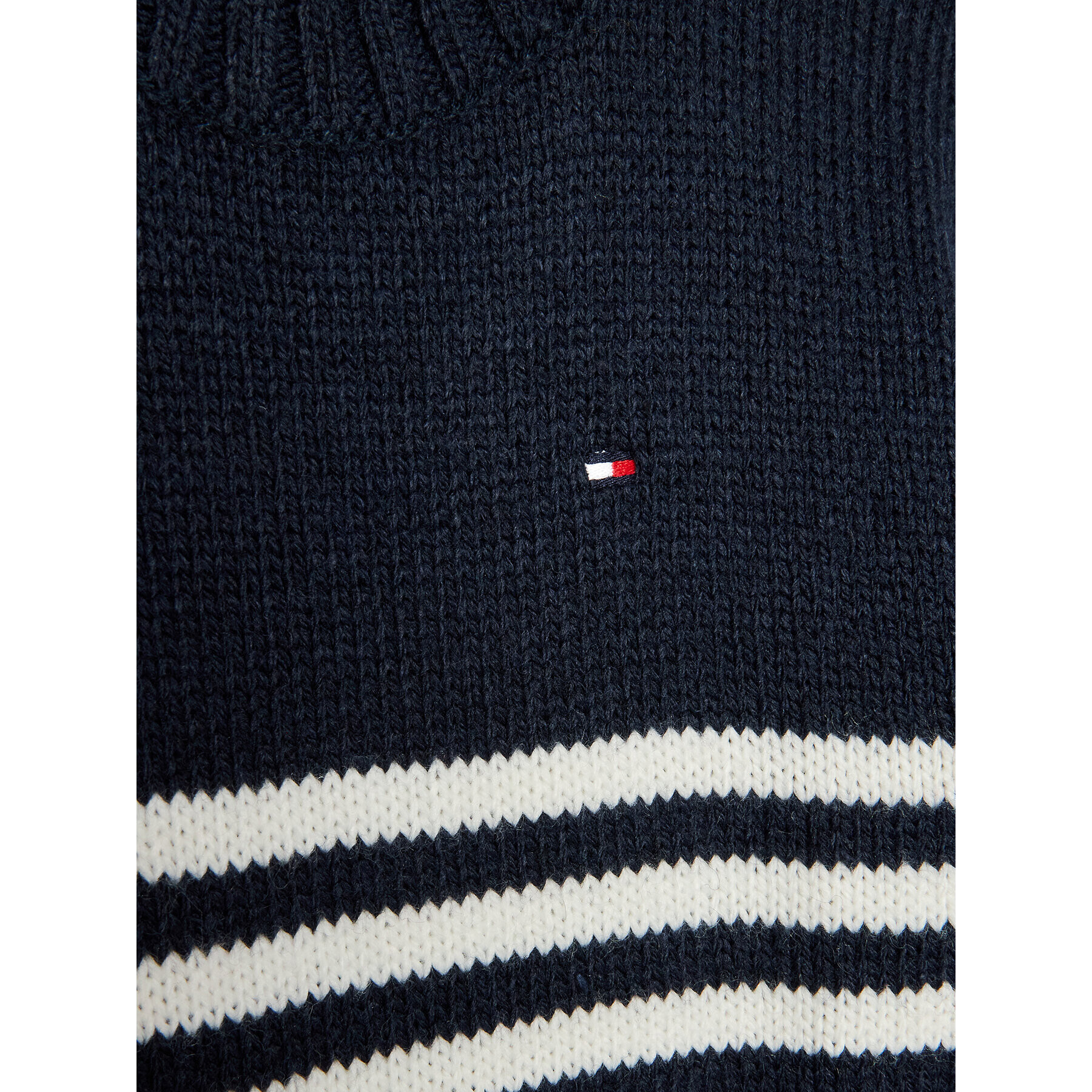 Tommy Hilfiger Úpletové šaty Prep Stripe KG0KG06883 D Tmavomodrá Relaxed Fit - Pepit.cz