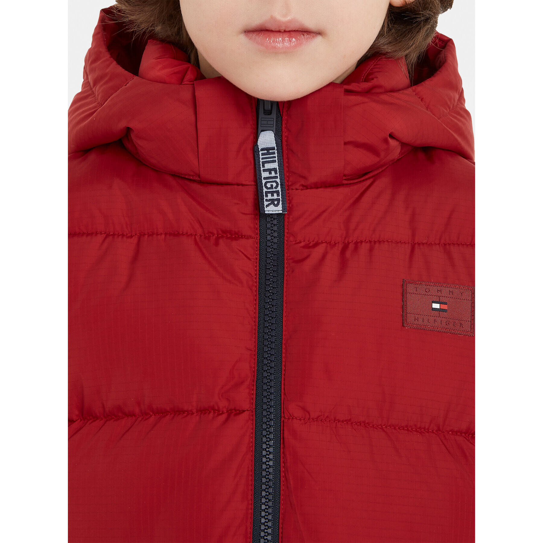 Tommy Hilfiger Vatovaná bunda Alaska KS0KS00402 M Bordó Regular Fit - Pepit.cz