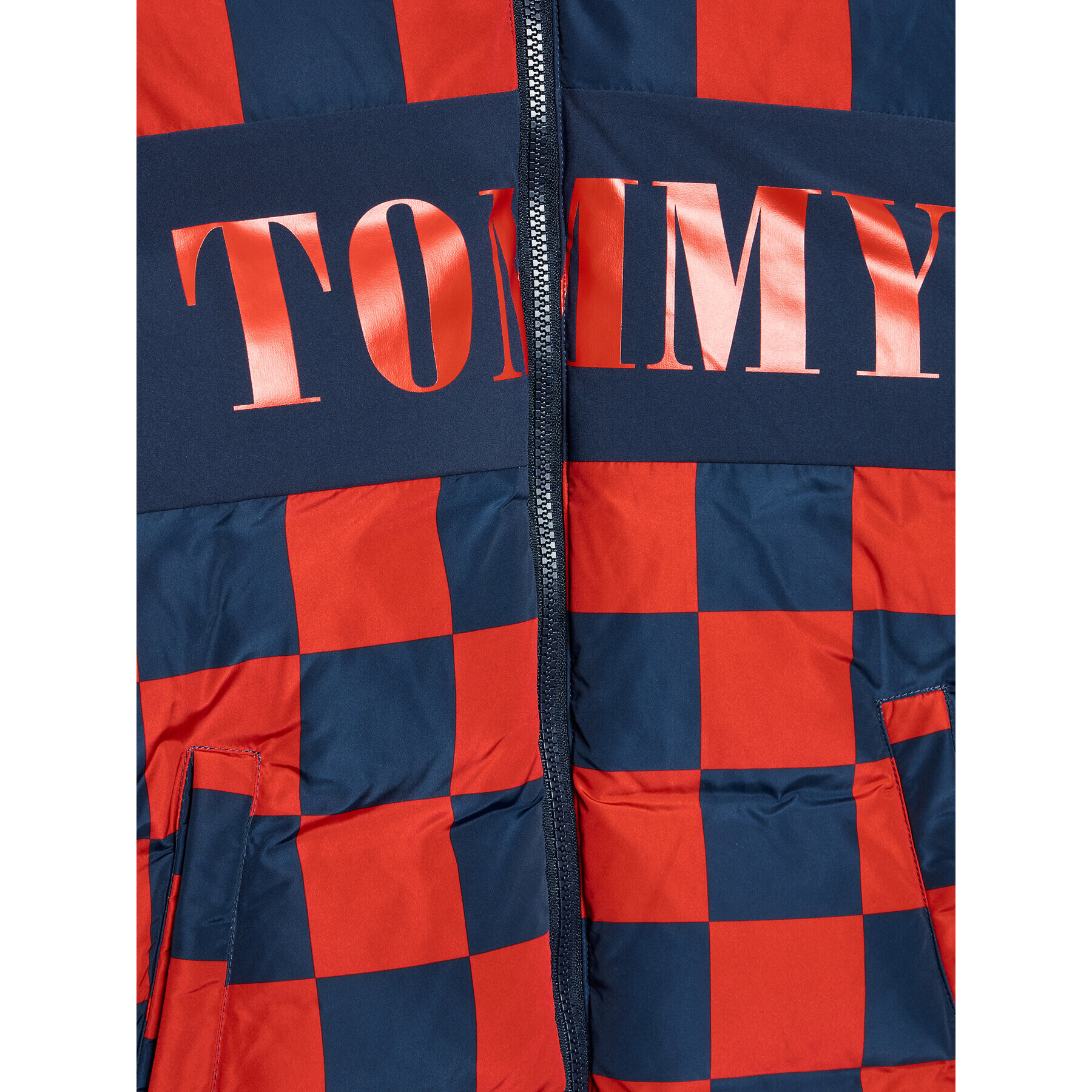 Tommy Hilfiger Vatovaná bunda Checker Board KB0KB07814 D Tmavomodrá Regular Fit - Pepit.cz