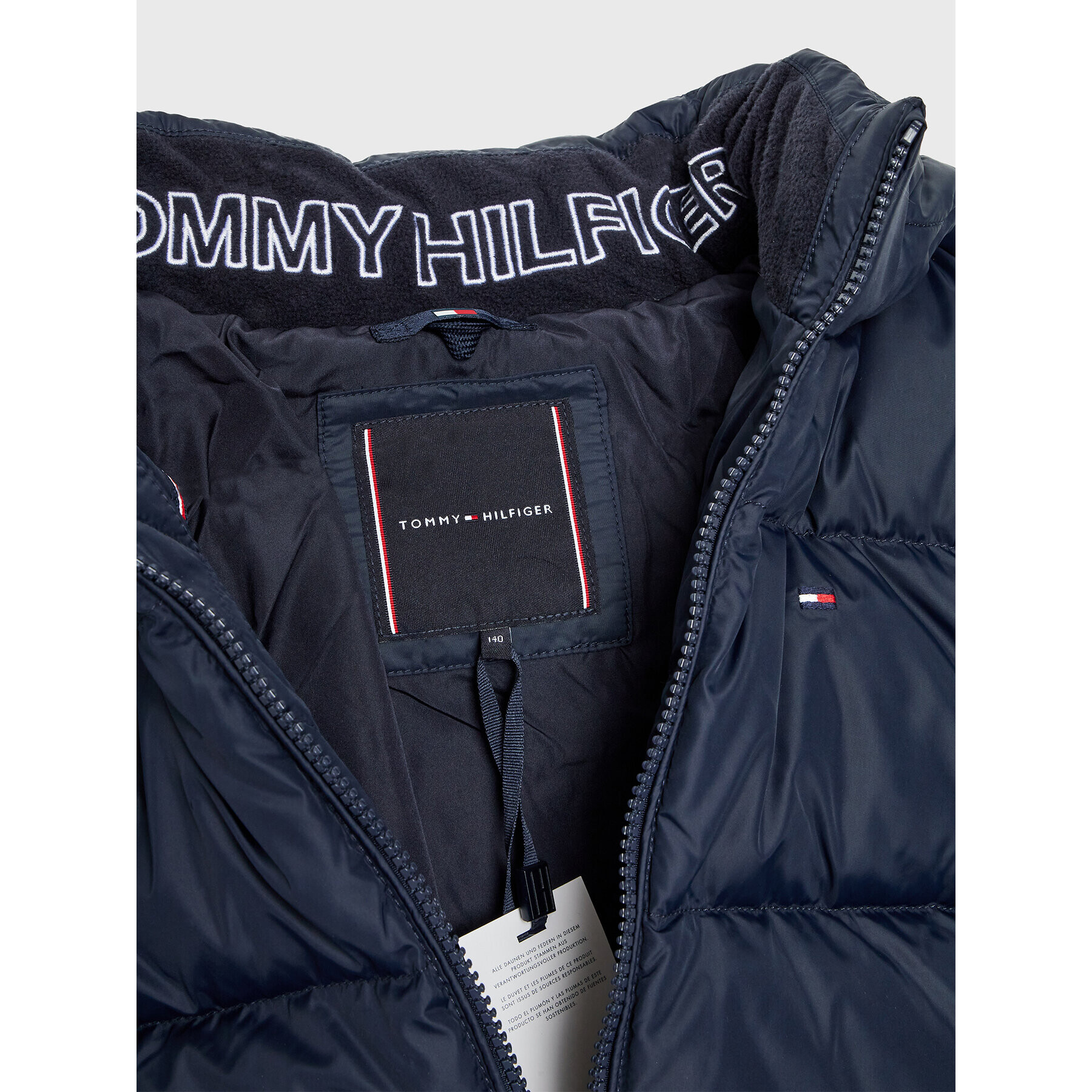 Tommy Hilfiger Vatovaná bunda Essential Down KB0KB07517 D Tmavomodrá Regular Fit - Pepit.cz