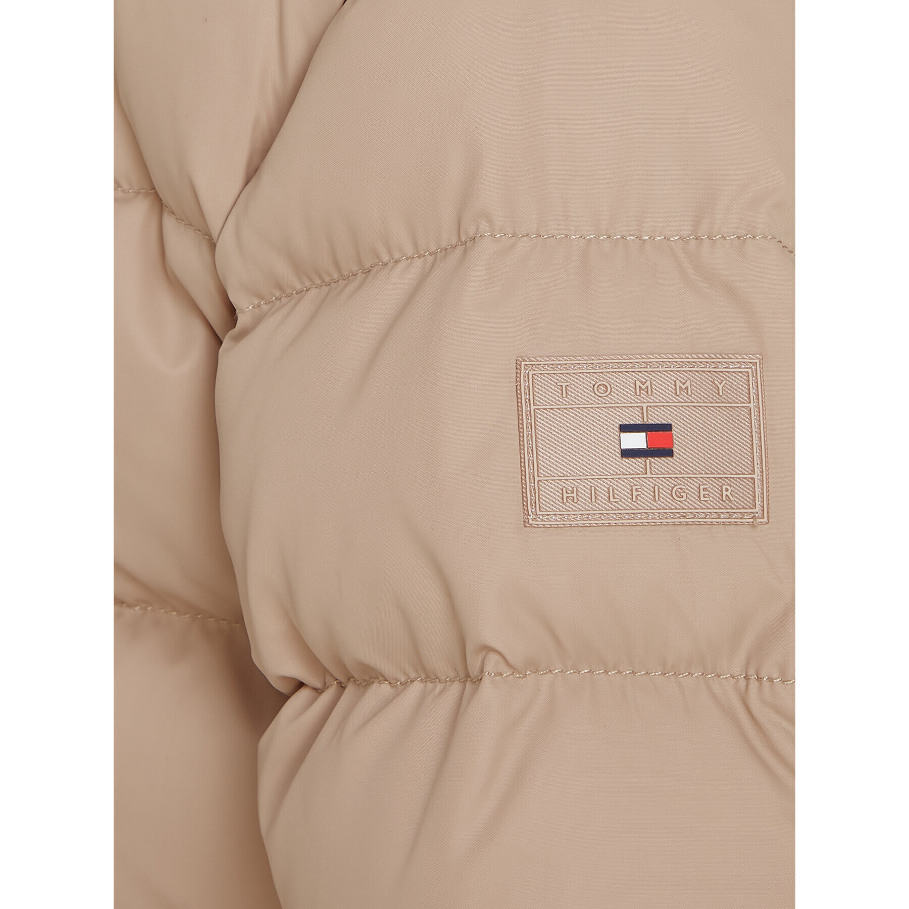 Tommy Hilfiger Vatovaná bunda Essential KG0KG07399 Béžová Regular Fit - Pepit.cz