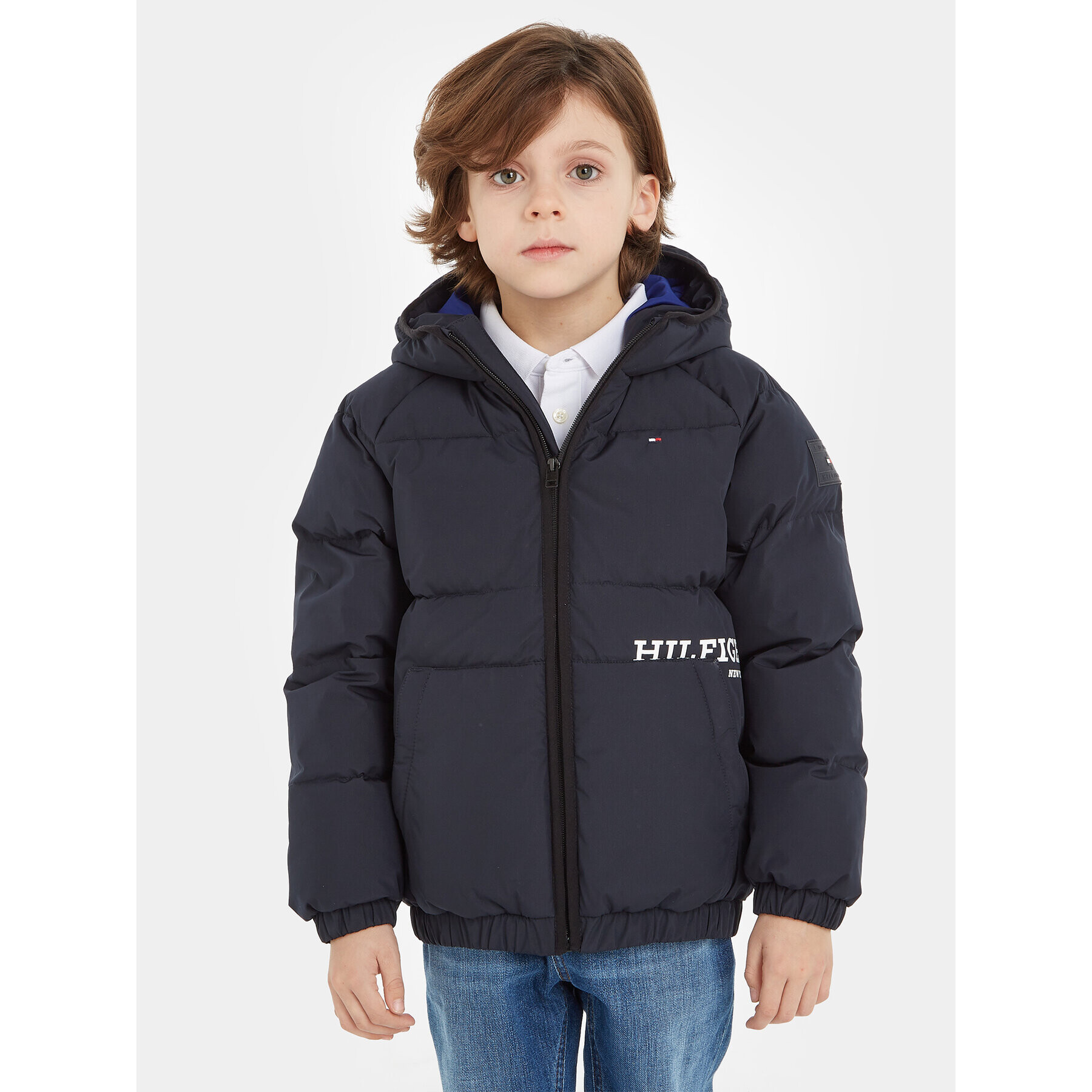 Tommy Hilfiger Vatovaná bunda KB0KB08342 D Tmavomodrá Regular Fit - Pepit.cz